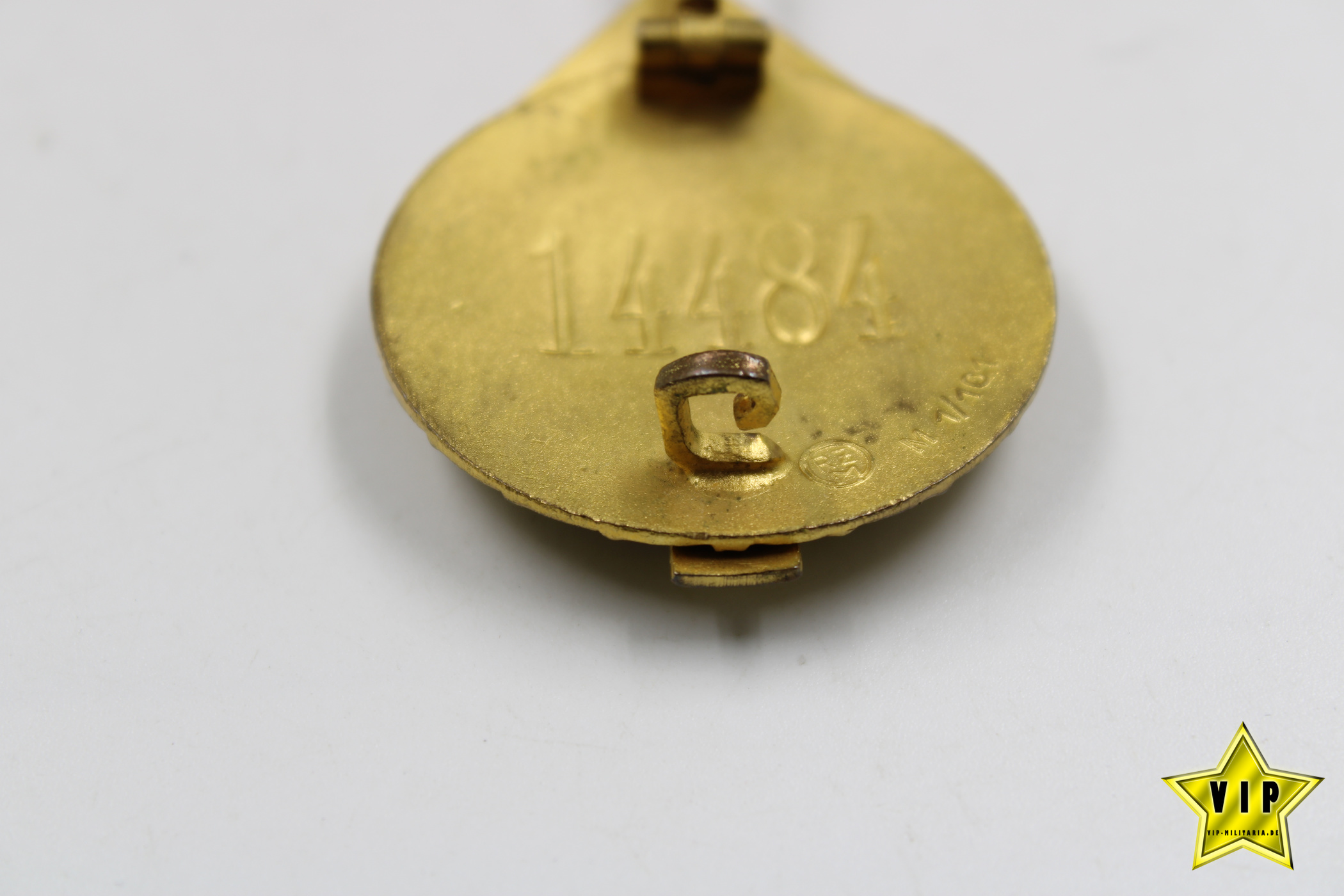 Hitlerjugend Führer Sportabzeichen Gold "A" Stück mit Verleihungsnummer 