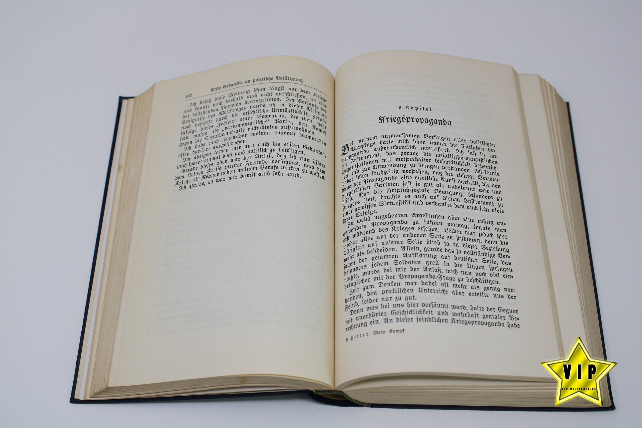 Adolf Hitler Mein Kampf frühe Ausgabe von 1933