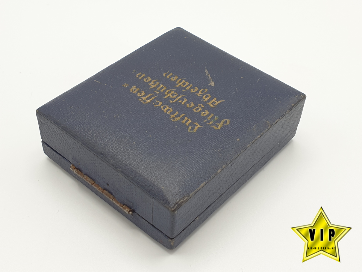 Fliegerschützenabzeichen der Luftwaffe mit Blitzbündel im Etui