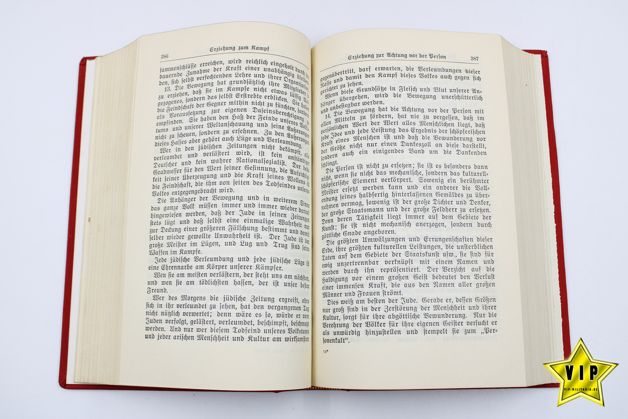 Mein Kampf 1939 Beamtenausgabe mit dem seltenen Schutzumschlag