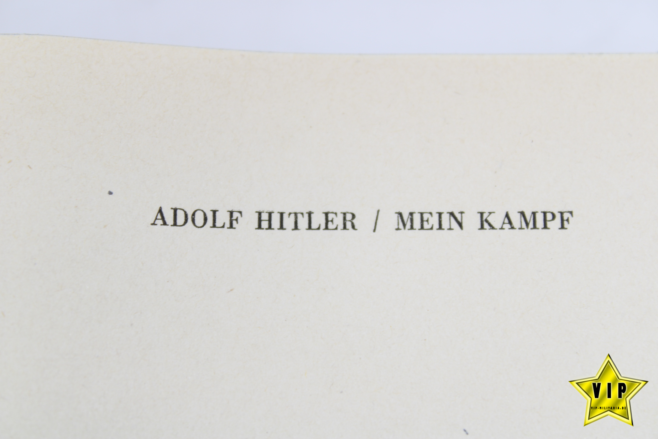 Mein Kampf 1942 in Lateinschrift mit blanko Widmung Seite