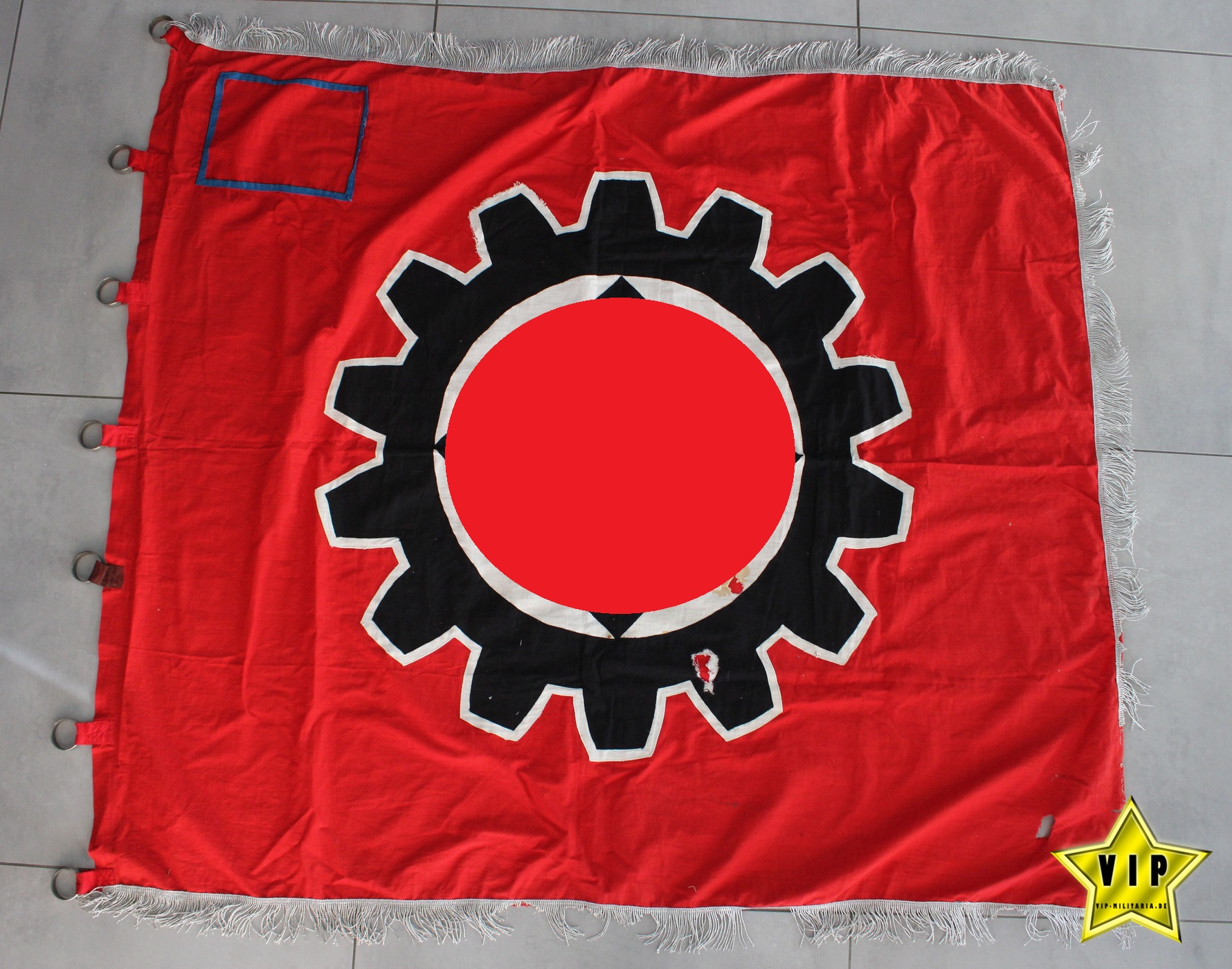 Ortsgruppenfahne der Deutschen Arbeitsfront DAF Ortsgruppe Reicheneibach