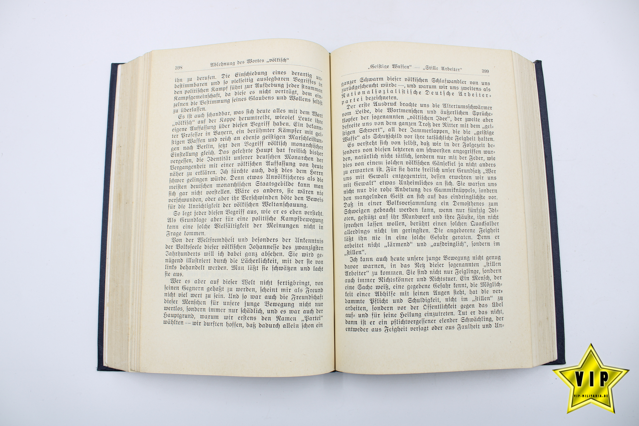 Mein Kampf Volksausgabe 1937 mit Schutzumschlag