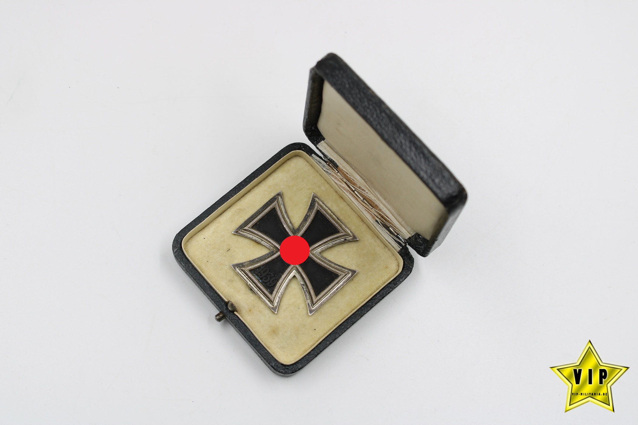 Eisernes Kreuz 1. Klasse 1939 im grünen Etui Hersteller 65 