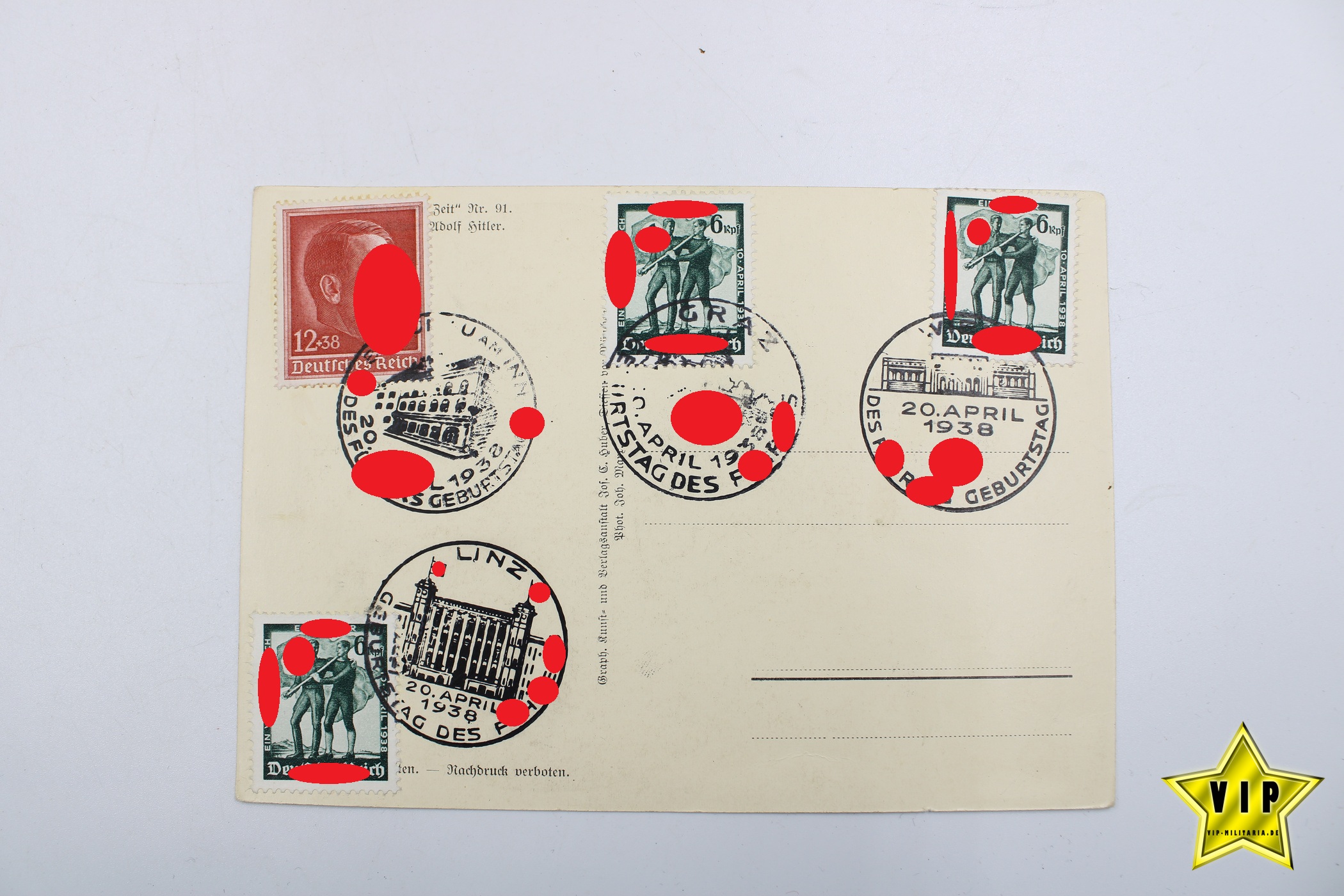 Postkarte Adolf Hitler