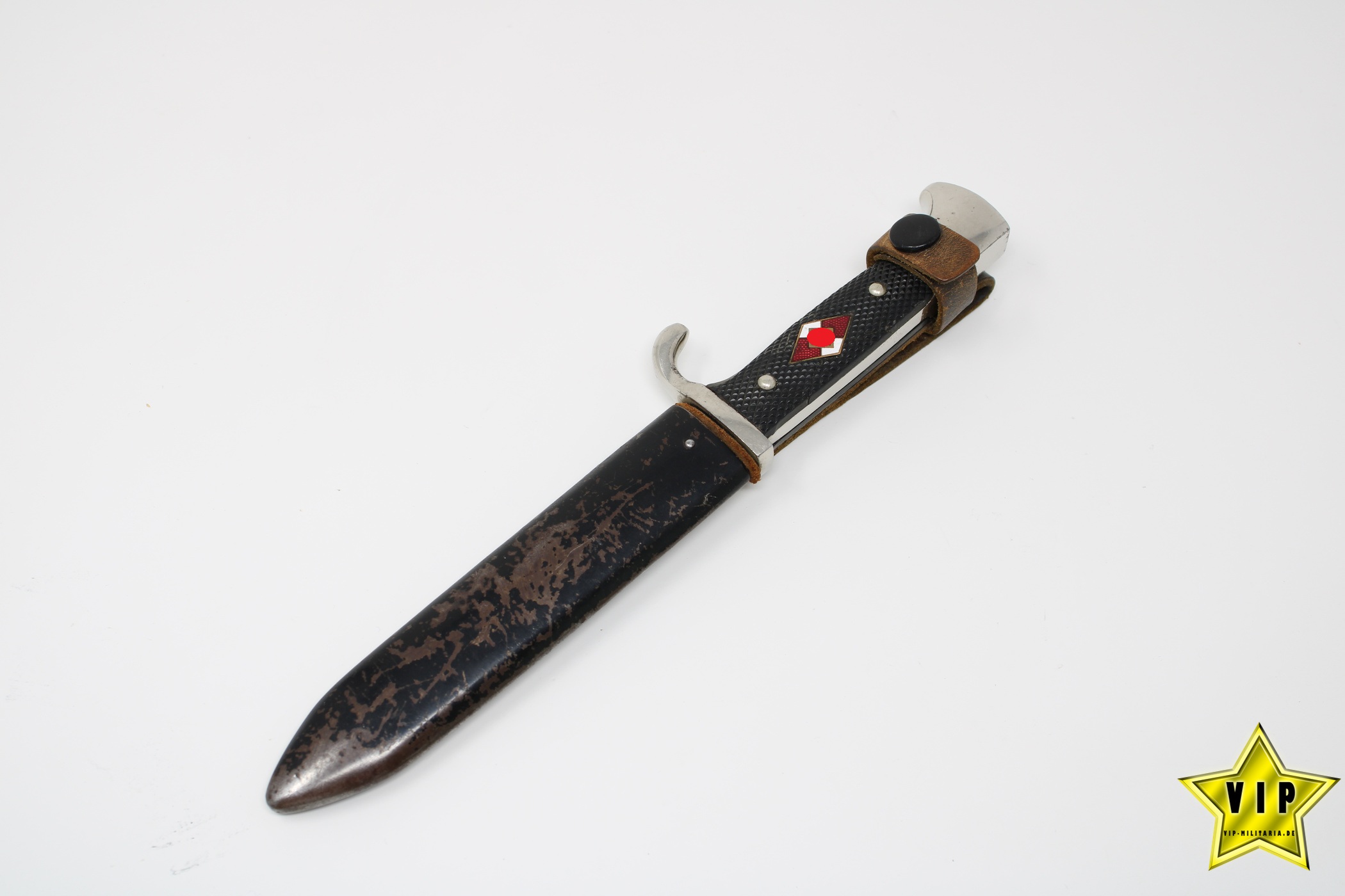 Hj Fahrtenmesser mit Devise Hersteller E. V. S. Solingen