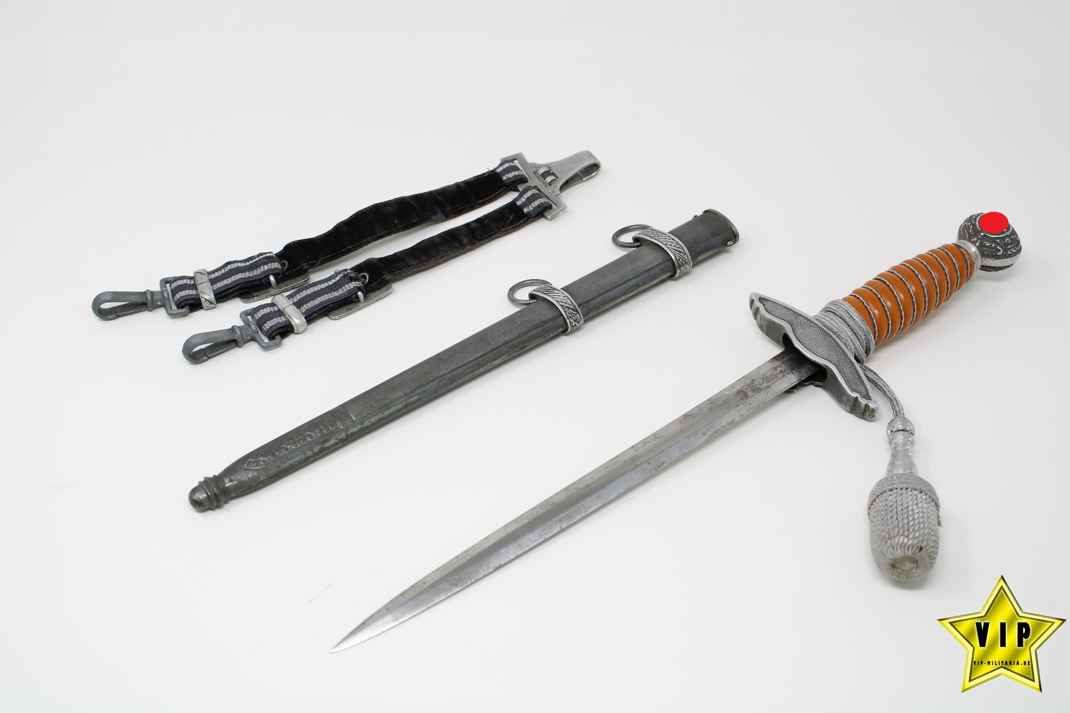 Wehrmacht Luftwaffe Offiziersdolch komplett Alcoso ACS, Solingen
