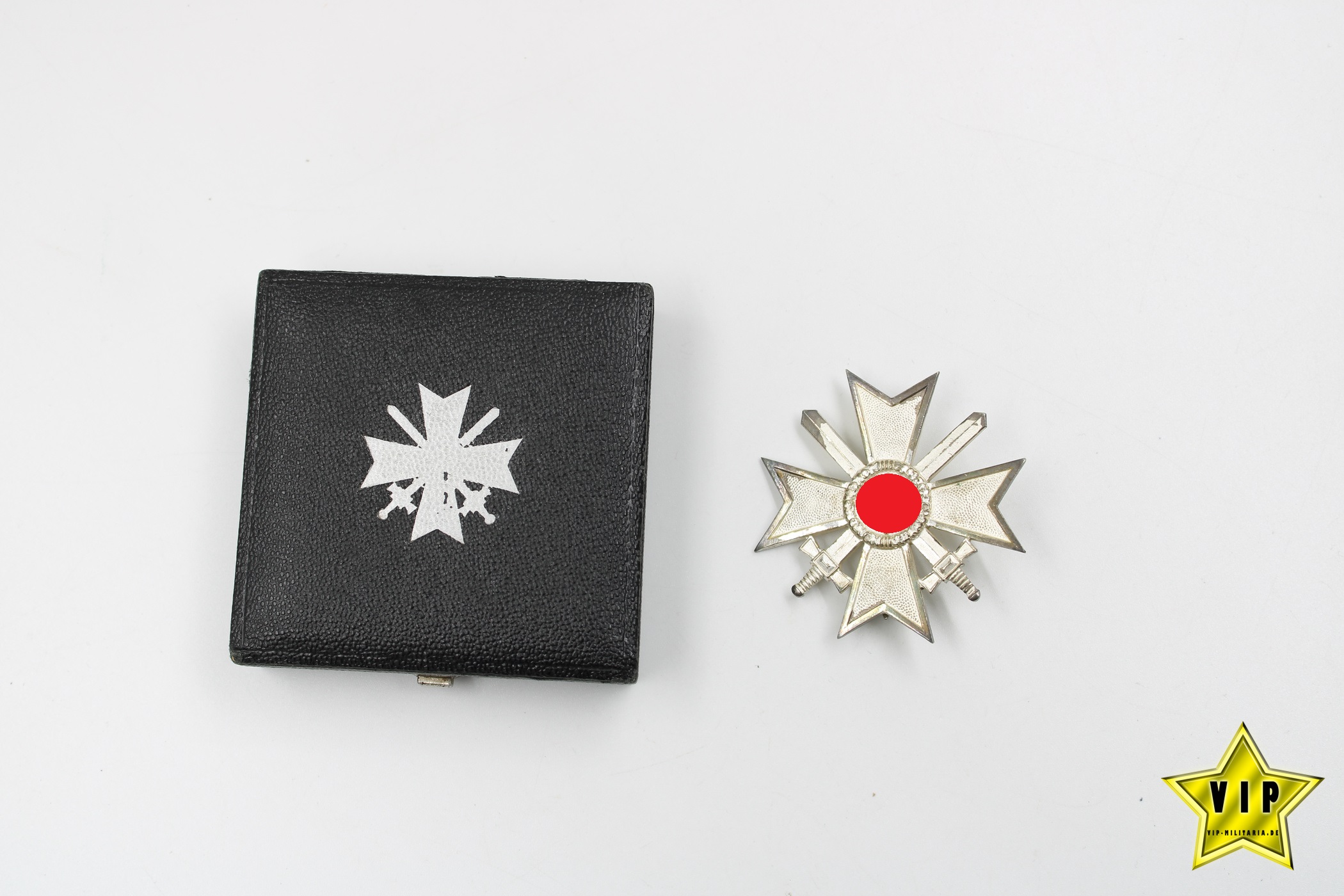 Kriegsverdienstkreuz 1. Klasse mit Schwertern 1939 Julius Bauer & Söhne im Etui