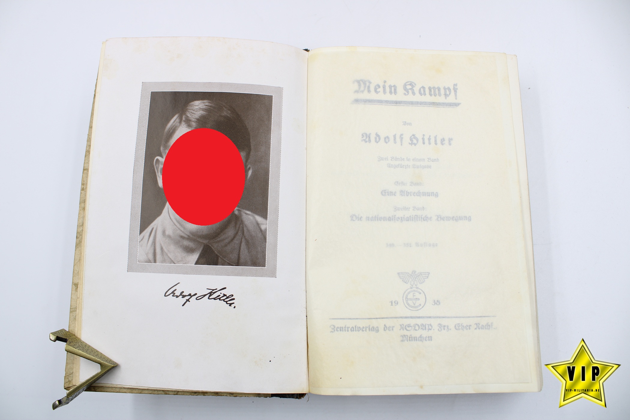 Mein Kampf 1938 Hochzeitsausgabe der Gemeinde Honhausen