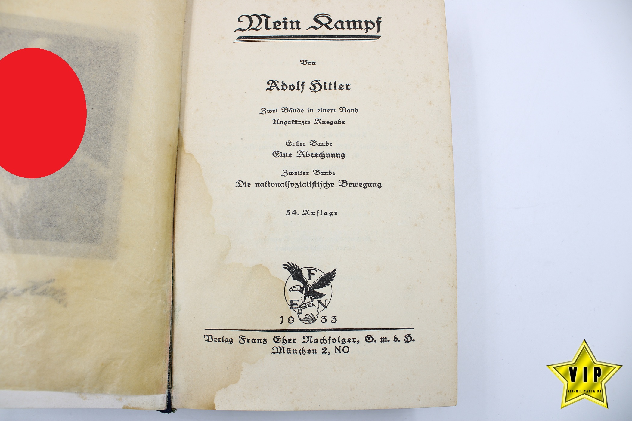 Mein Kampf 1933 frühe Volksausgabe 