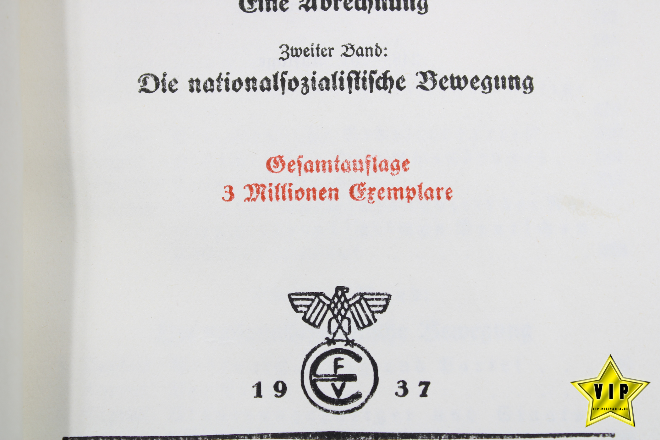 Mein Kampf 1937 Jubiläumsausgabe