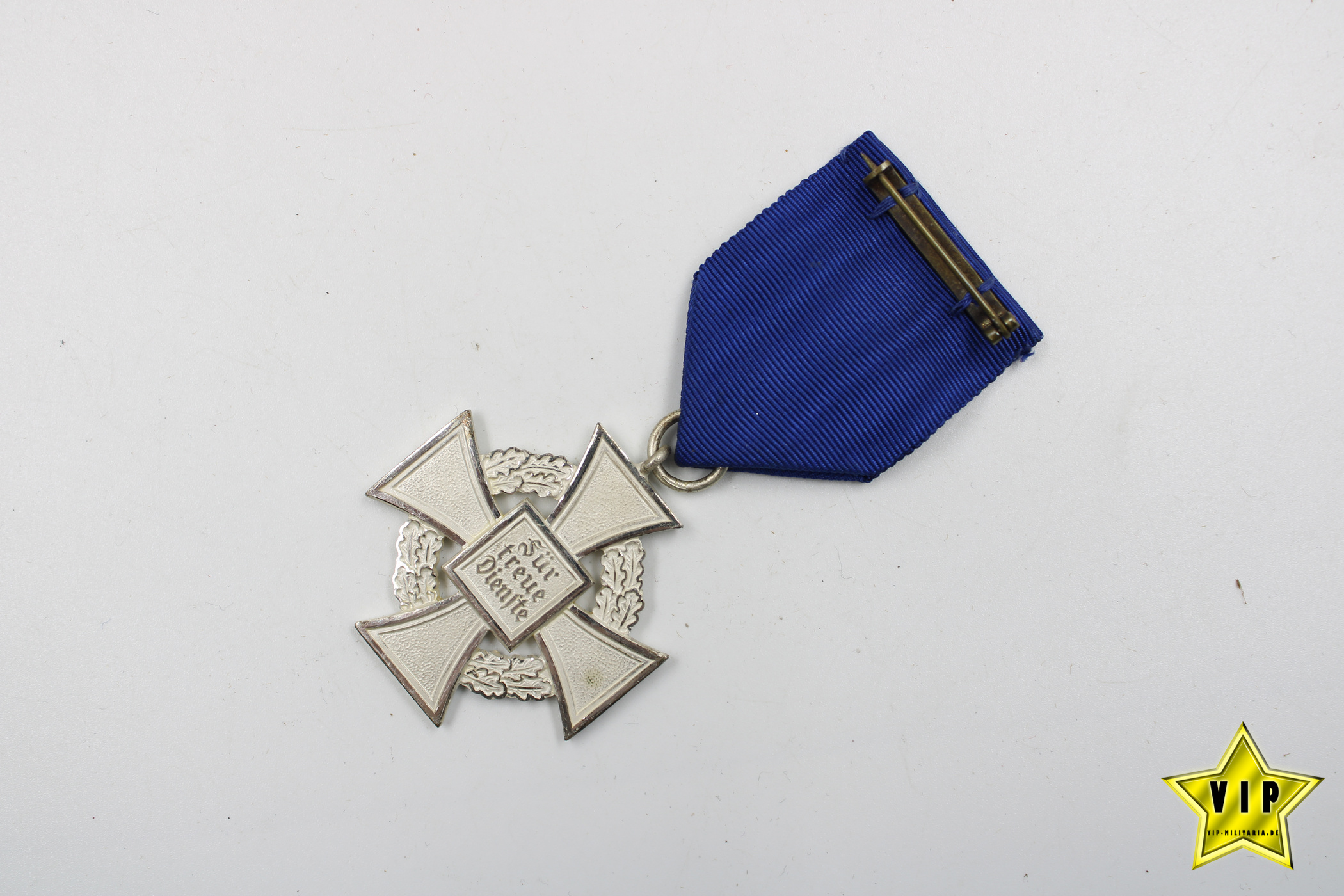 Treuedienst Ehrenzeichen 25 in Silber im Verleihungsetui + Miniaturen