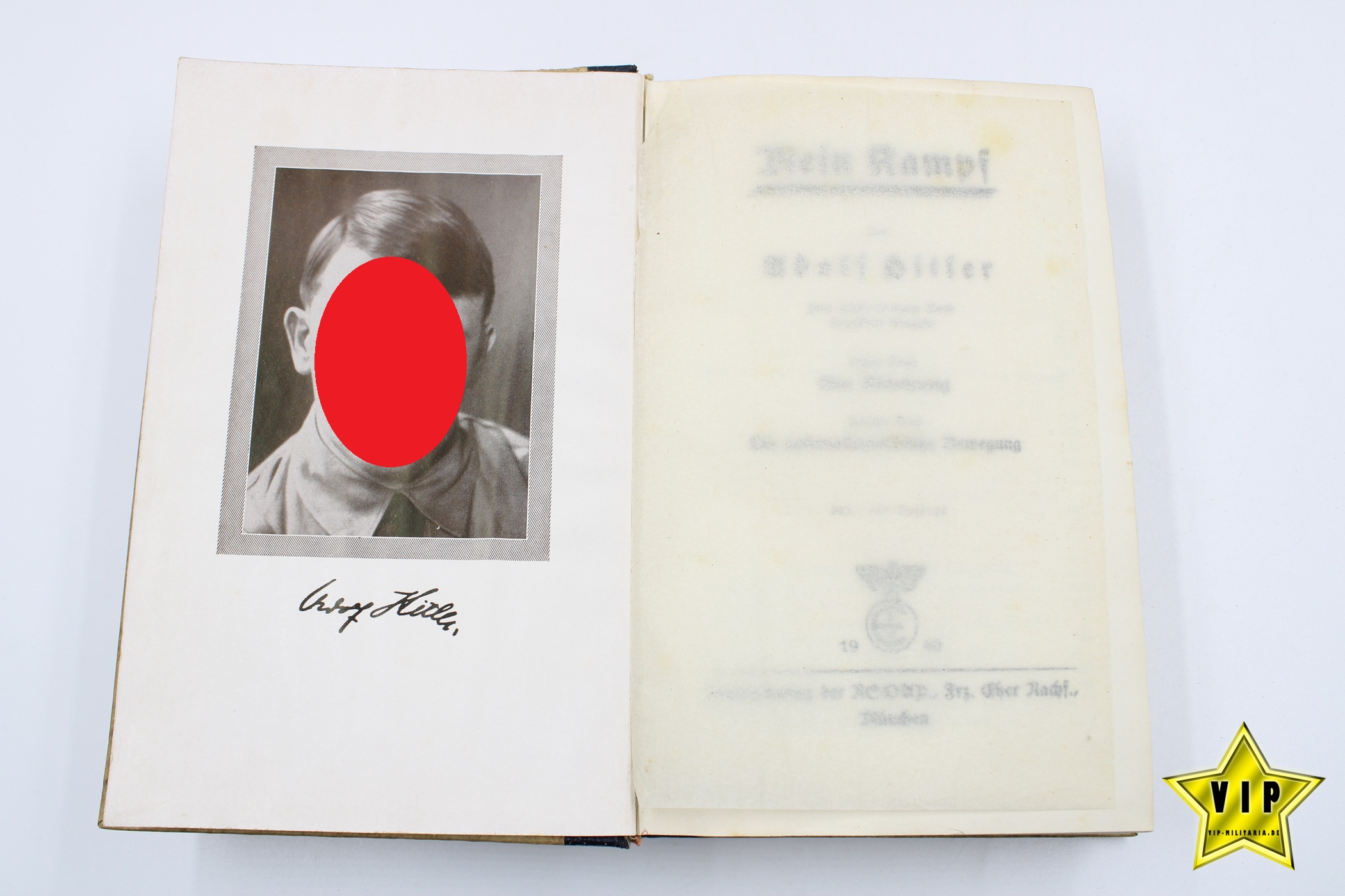 Mein Kampf 1940 mit Stadtwappen von Osnabrück