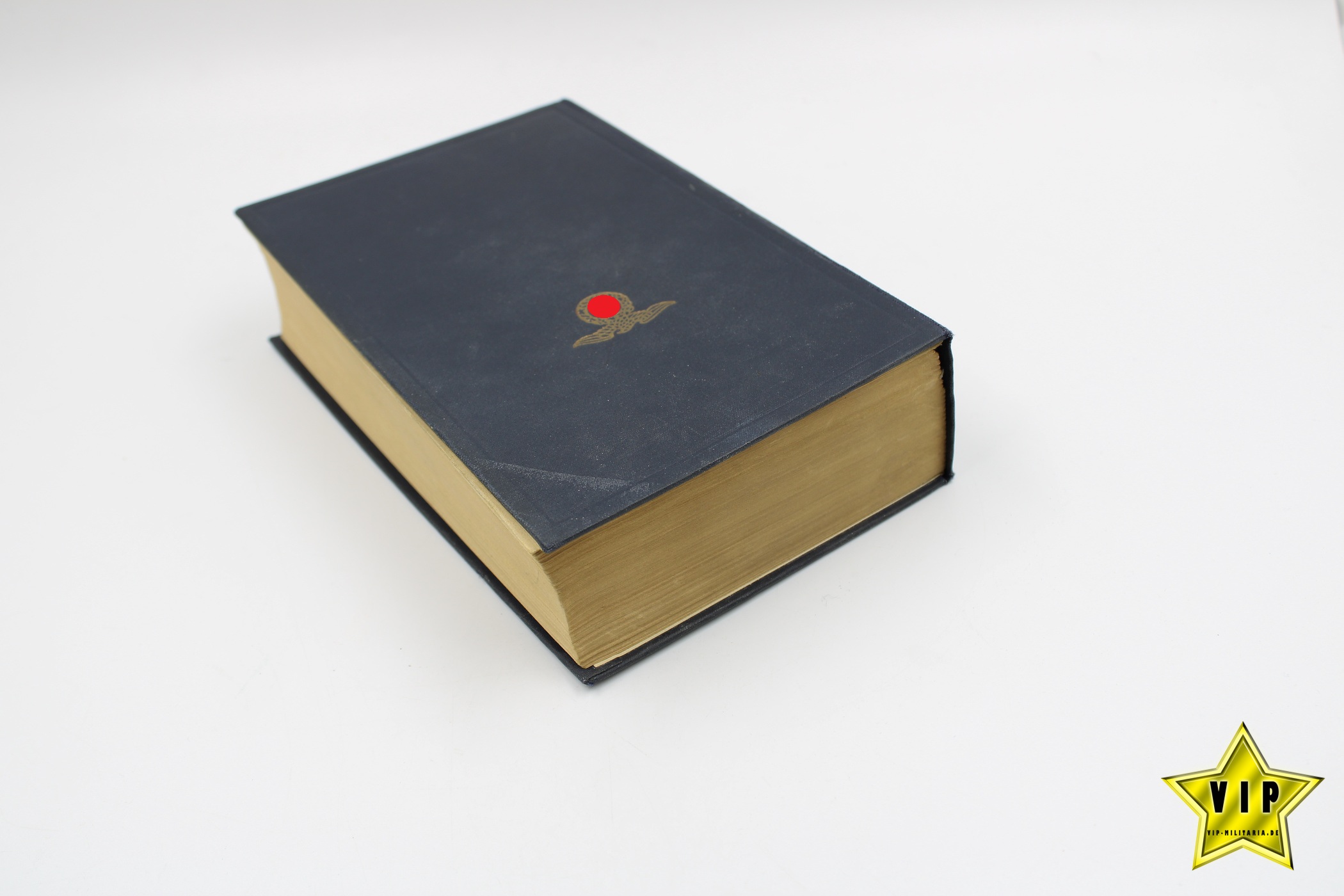 Mein Kampf 1944 späte letze Volksausgabe in Lateinschrift mit Widmung