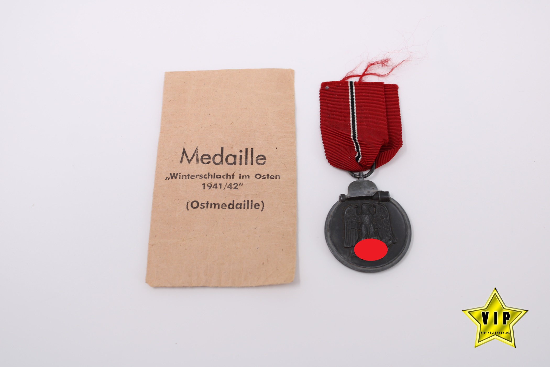 WEHRMACHT OSTMEDAILLE + URKUNDE