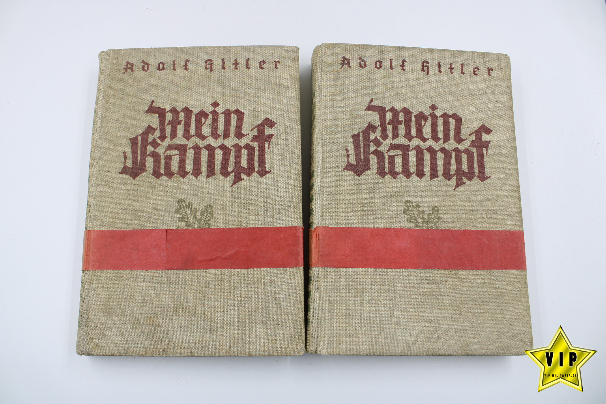 Mein Kampf Geschenkausgabe 2 Bände von 1934 Band 1 + 2 Bücherei Ausgabe