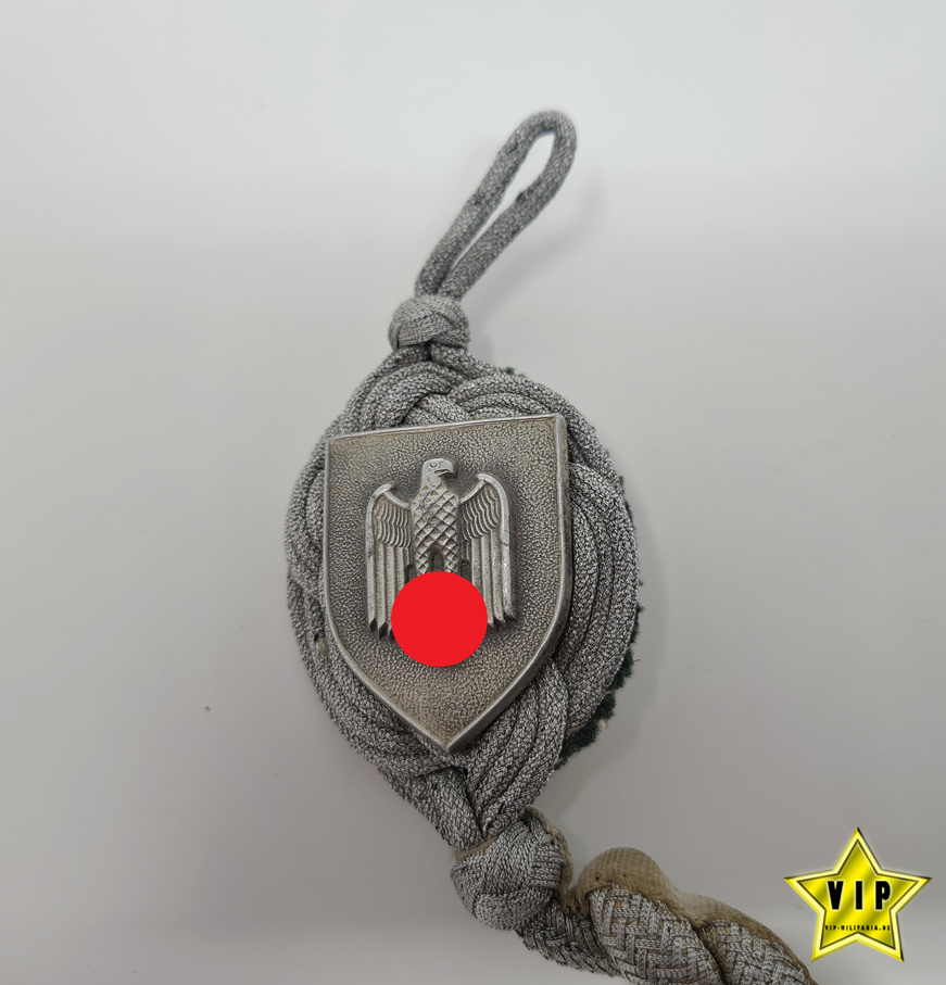 Wehrmacht Heer Schützenschnur für Gewehrschützen 2. Stufe mit Eichel
