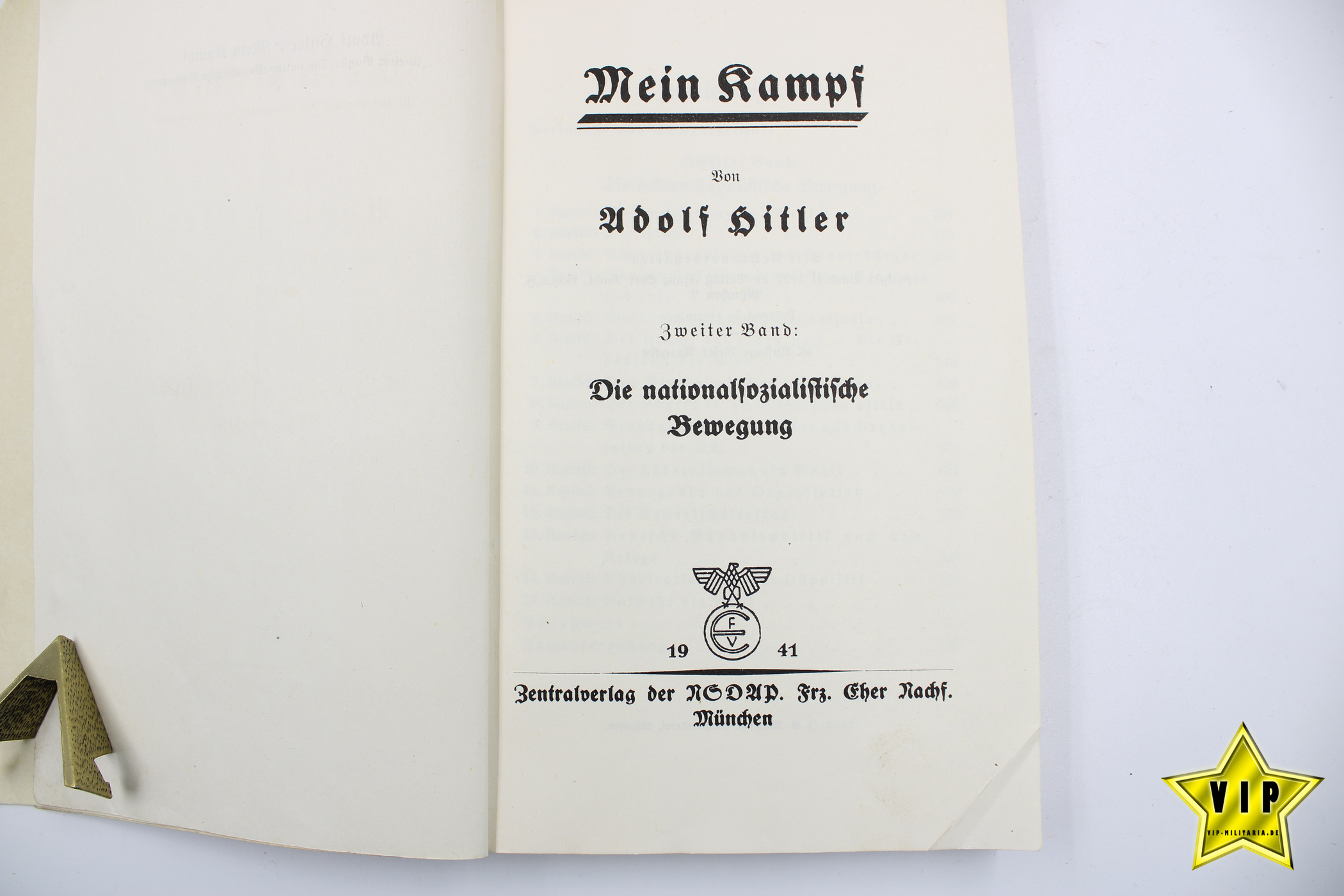 Adolf Hitler Mein Kampf 1941 Band 1+2 mit Schutzumschlag 