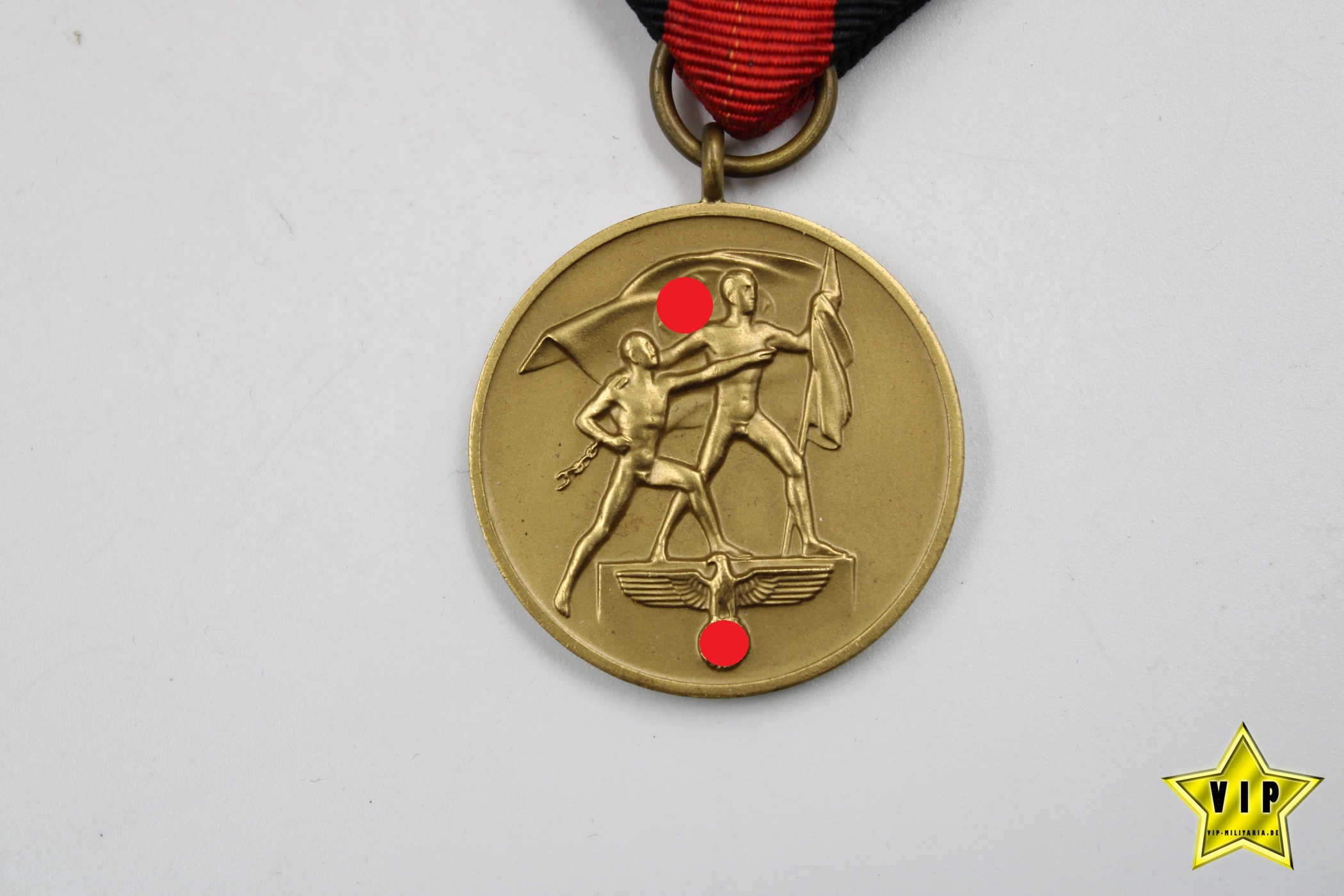 Anschluss Medaille 1. Oktober Sudetenland im Etui 