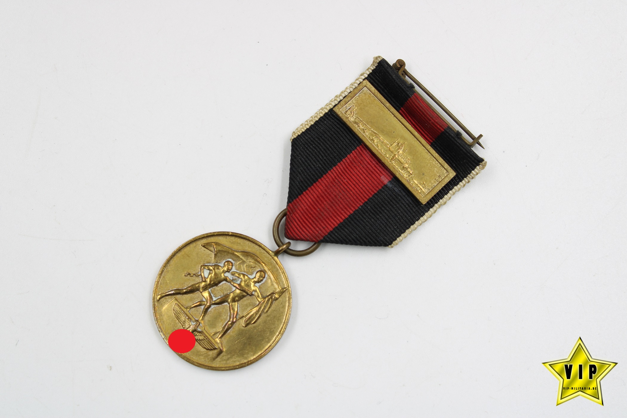 Medaille 1. Oktober Sudetenland Anschlussmedaille Prager Burg Auflage 