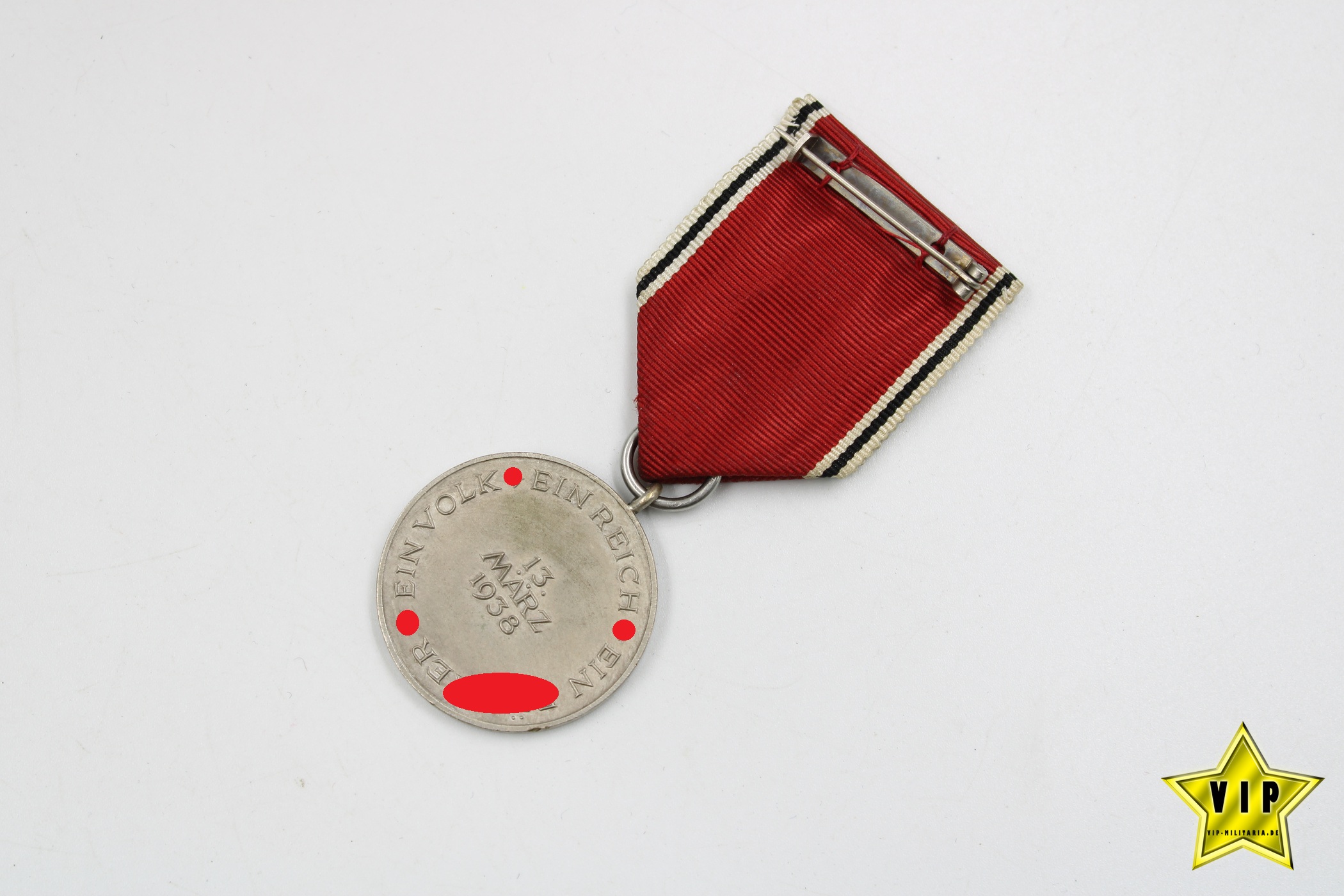 Anschluss Medaille 13. März 1938 Österreich im Verleihungsetui