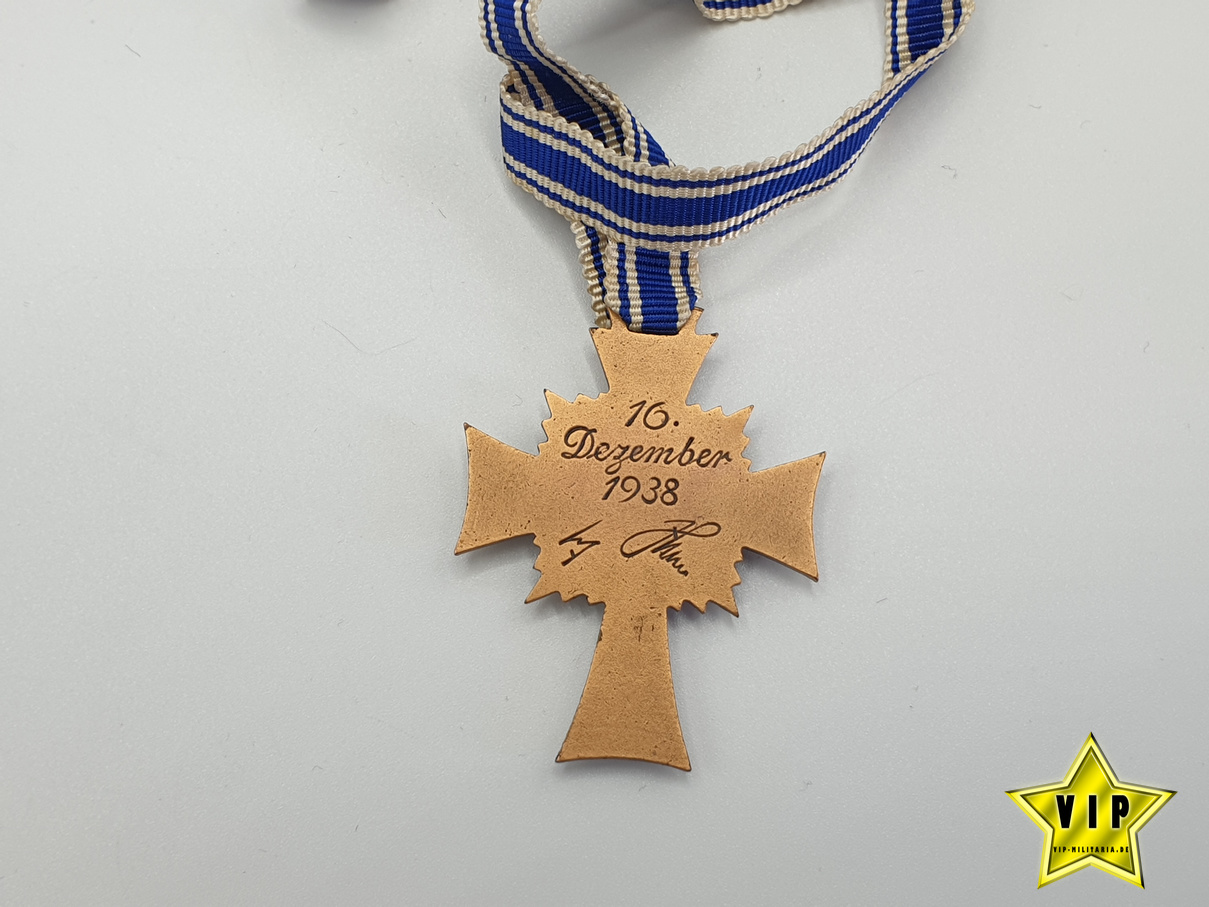 Mutterkreuz Bronze + Verleihungstüte
