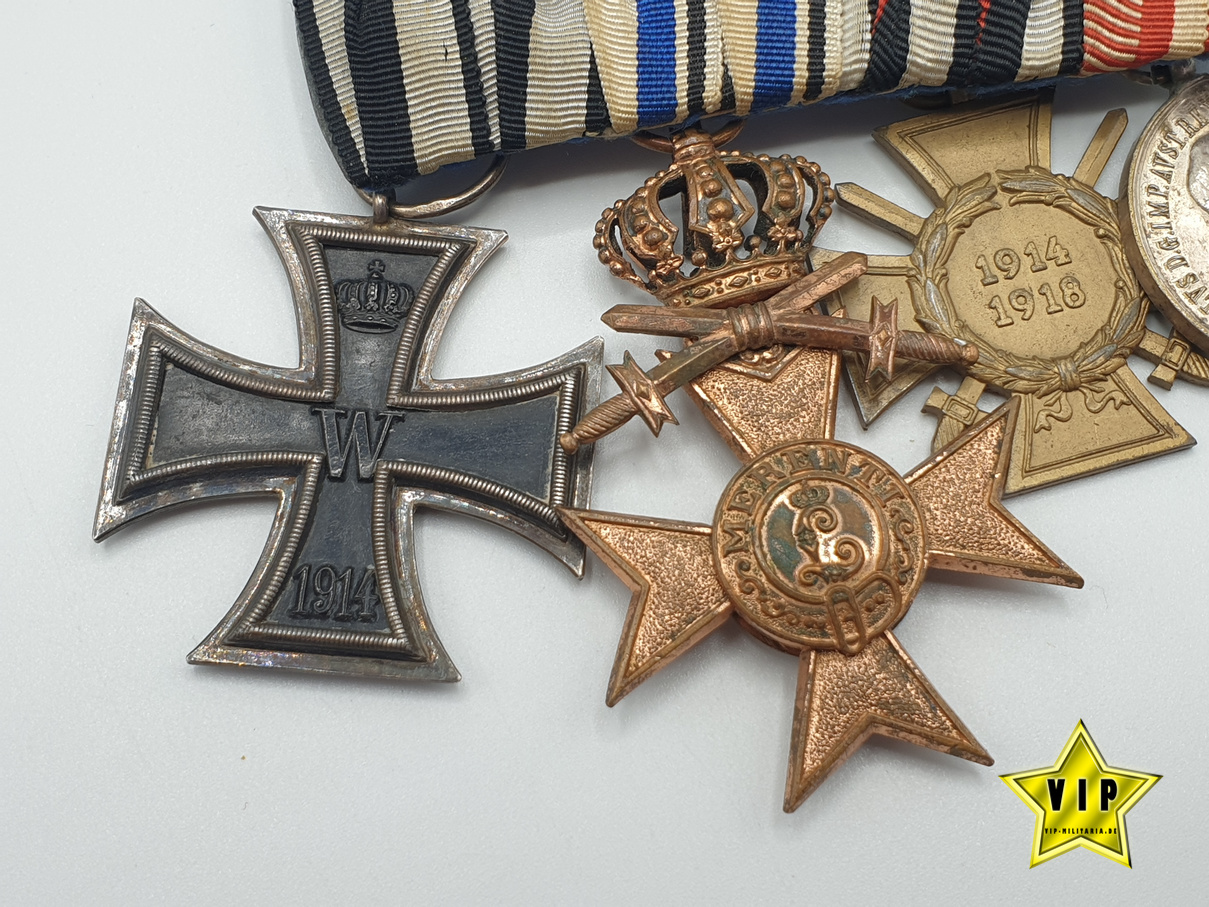 4-fach Spange 1 Weltkrieg Eisernes Kreuz 1914 / Österreich
