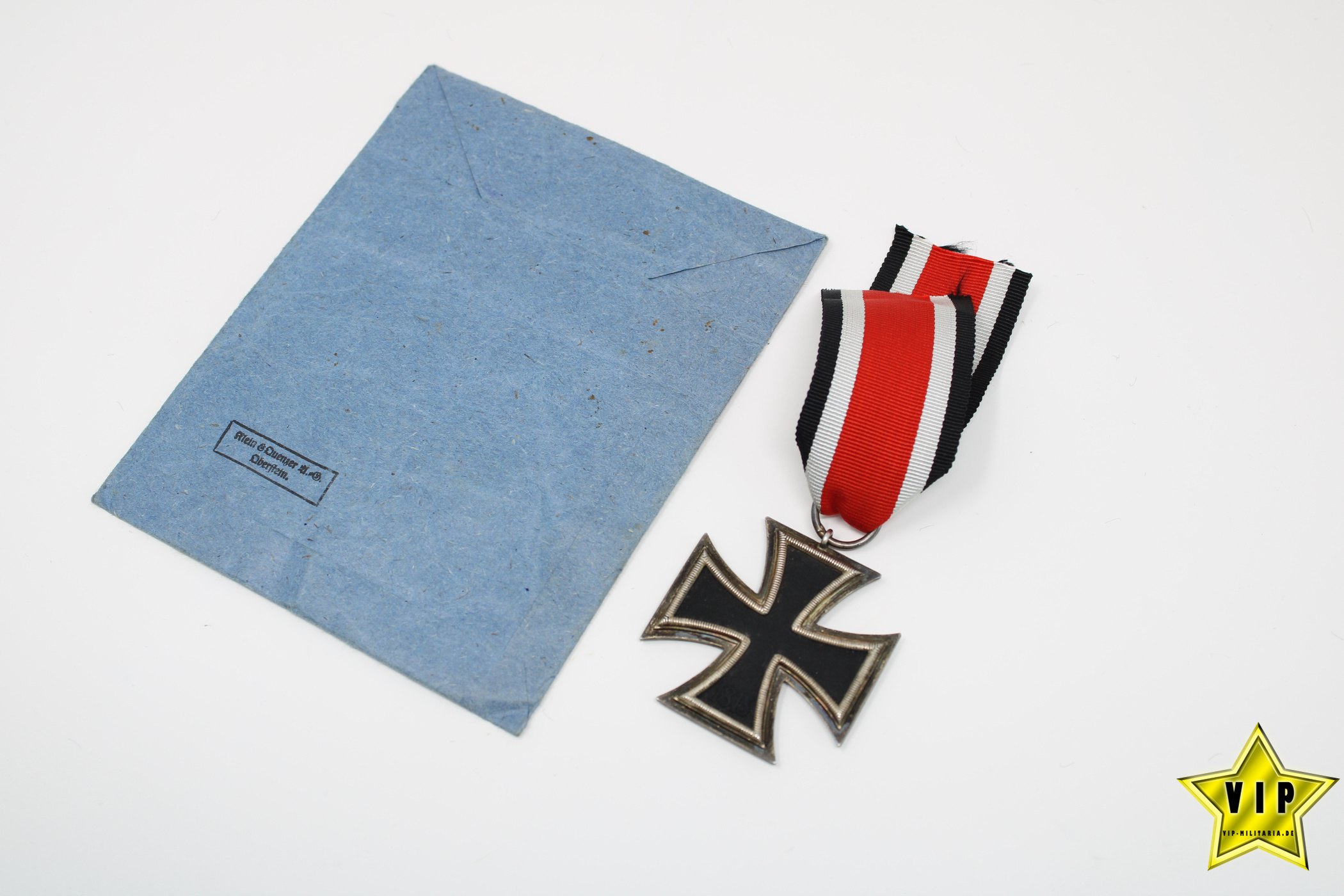 Eisernes Kreuz 2. Klasse mit Verleihungstüte Hersteller 65