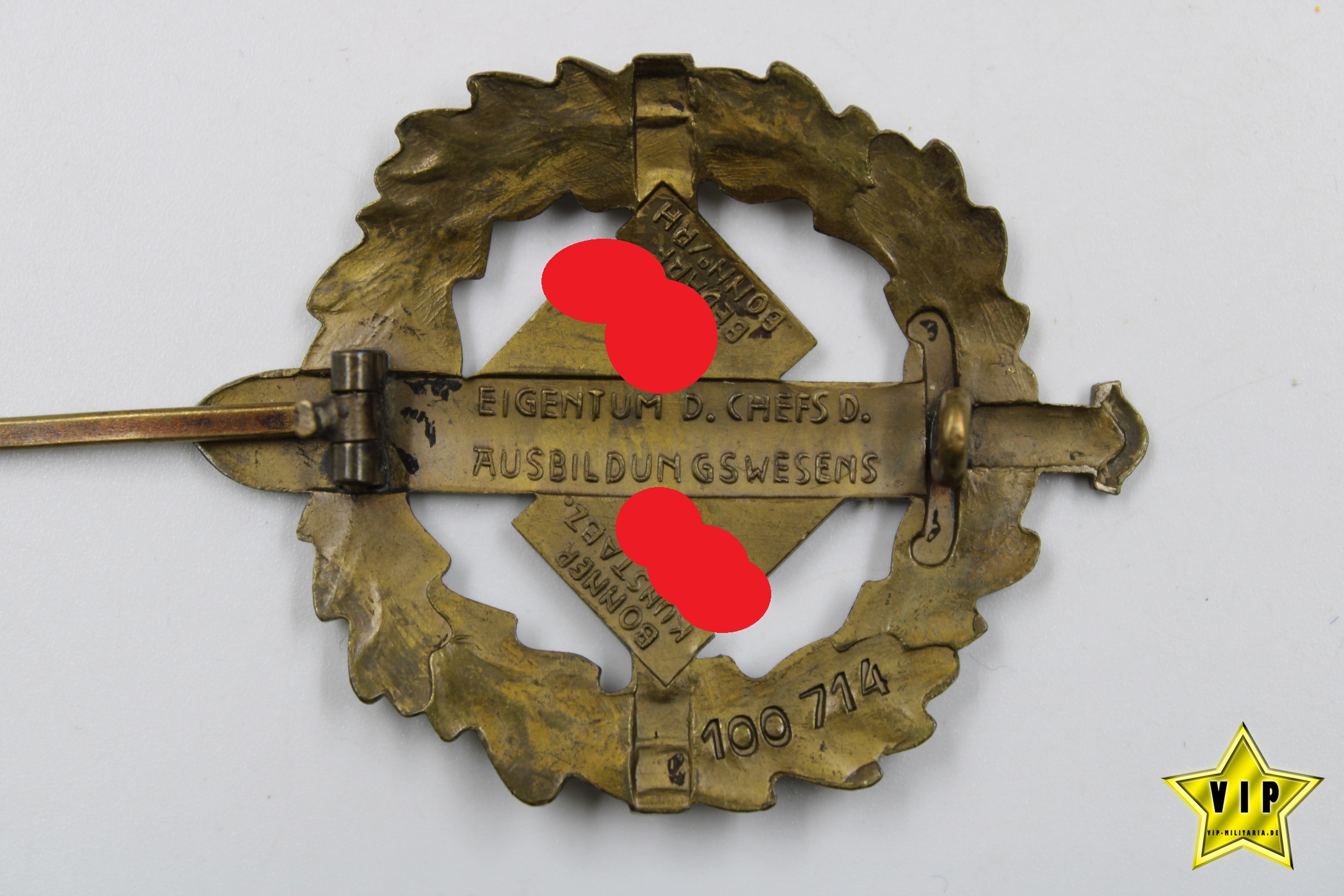 SA Sportabzeichen in Bronze Mitgliedsnummer 100714