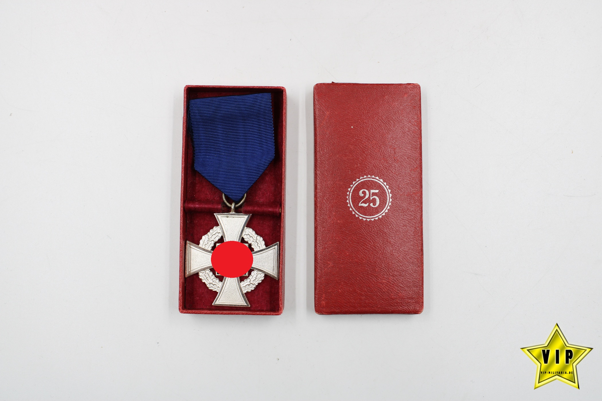 Treuedienst Ehrenzeichen 25 in Silber im Verleihungsetui 