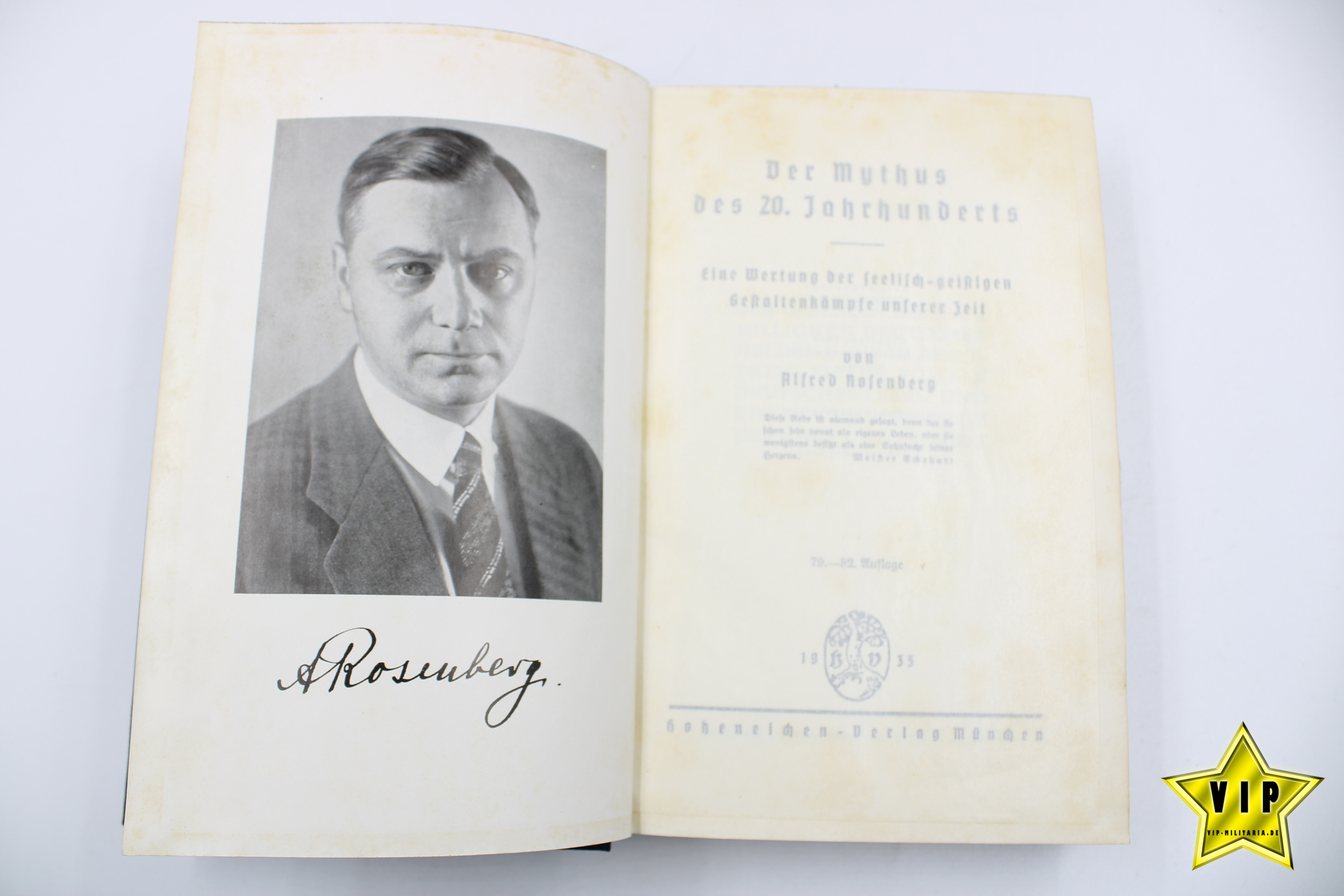 Alfred Rosenberg Der Mythos des 20. Jahrhunderts 1935