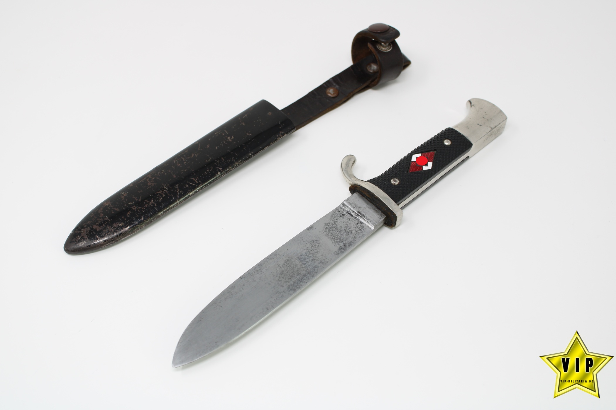Hj Fahrtenmesser Doppelhersteller RZM M 7/66 1942 Eickhorn, Solingen