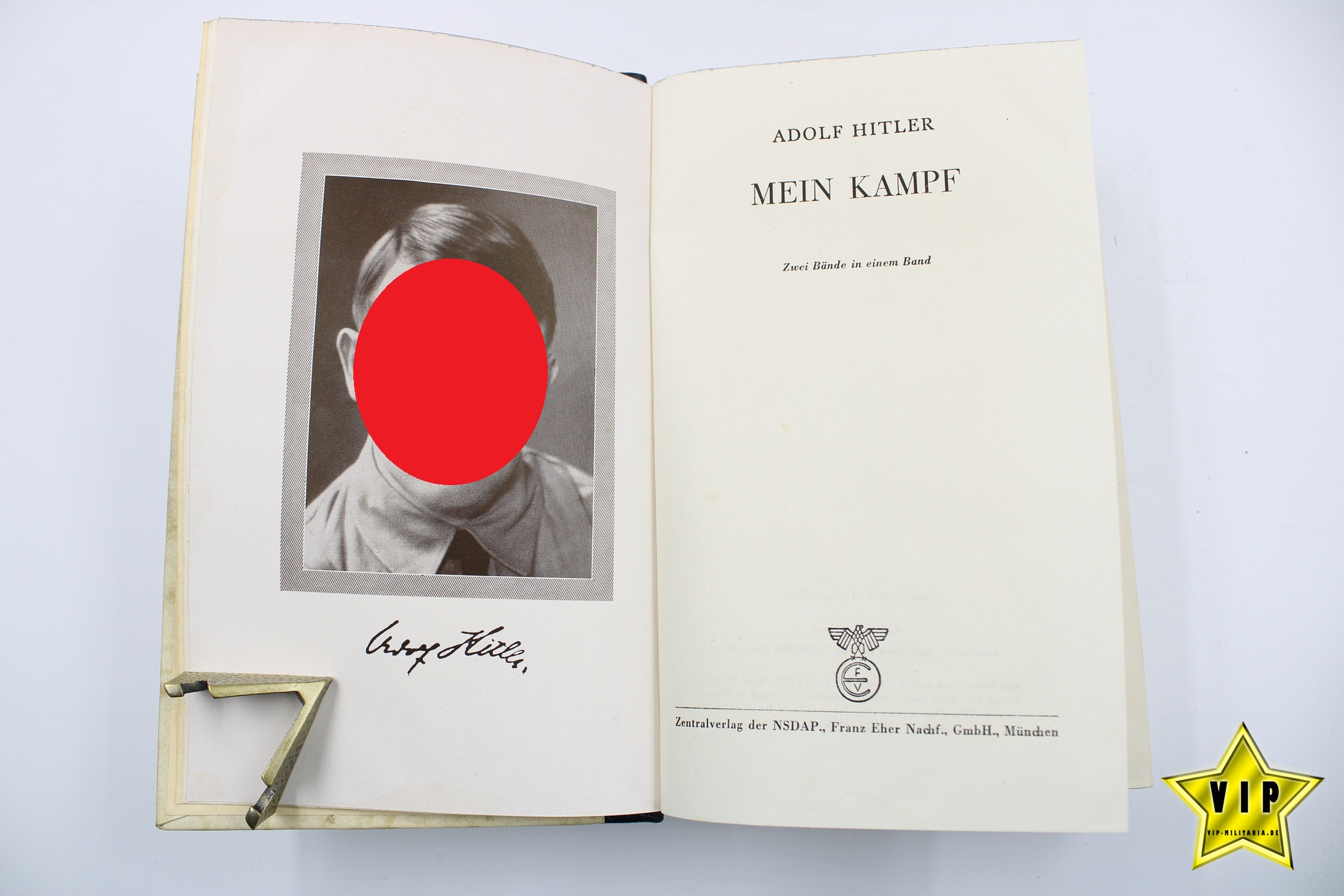 Mein Kampf 1942 Hochzeistausgabe der Stadt Wien in Lateinschrift