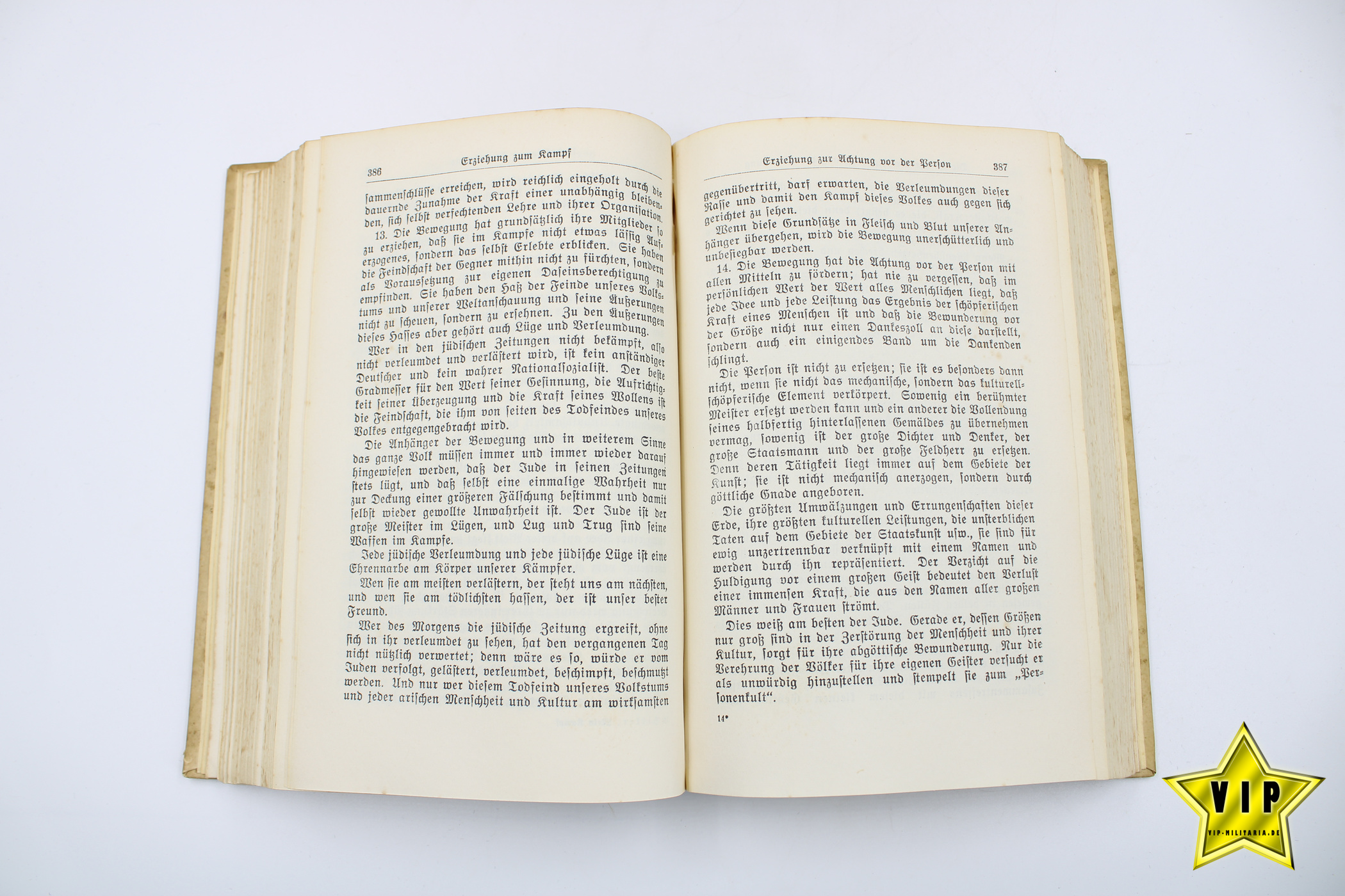 Mein Kampf 1939 mit Stadtwappen Meppen mit Goldschnitt im Schuber