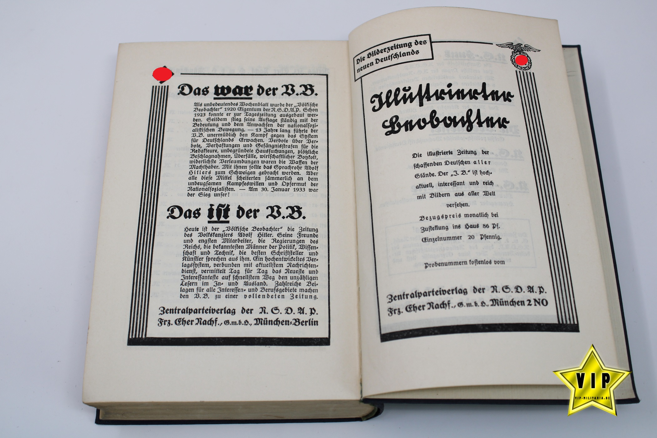 Adolf Hitler Mein Kampf frühe Ausgabe von 1933