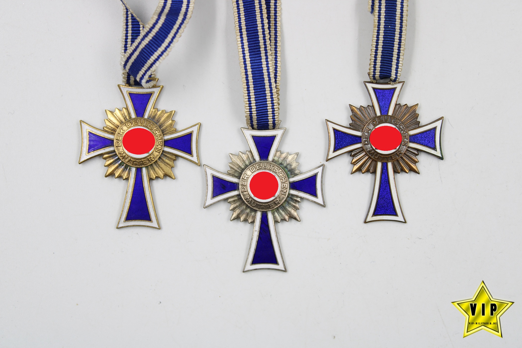 Mutterkreuz Gold+Silber+Bronze