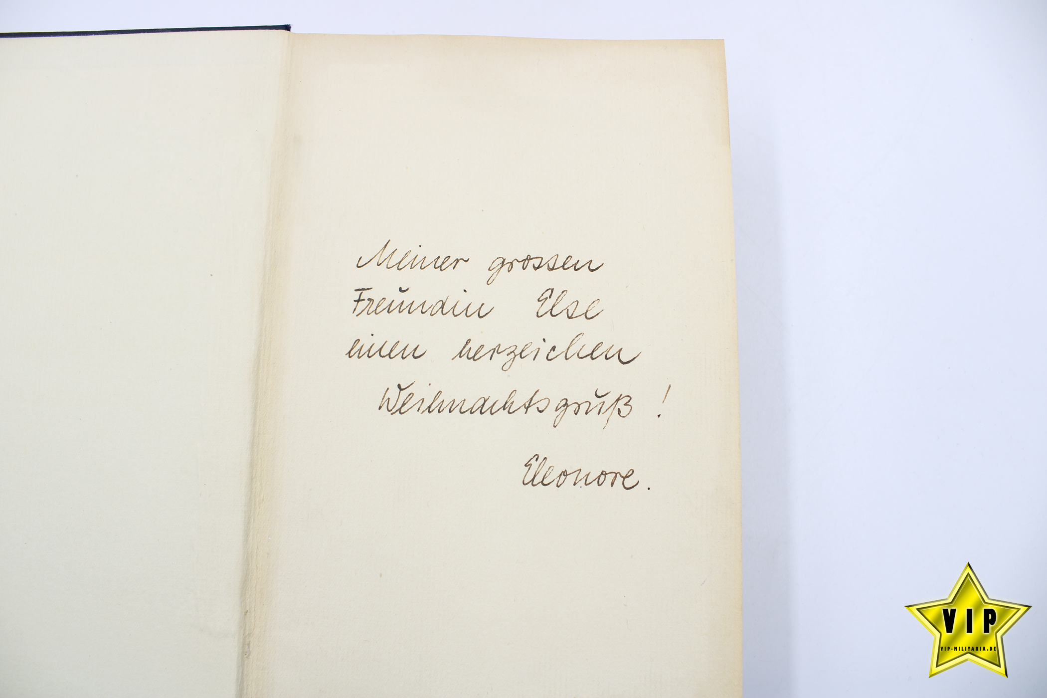 Mein Kampf 1944 späte letze Volksausgabe in Lateinschrift mit Widmung