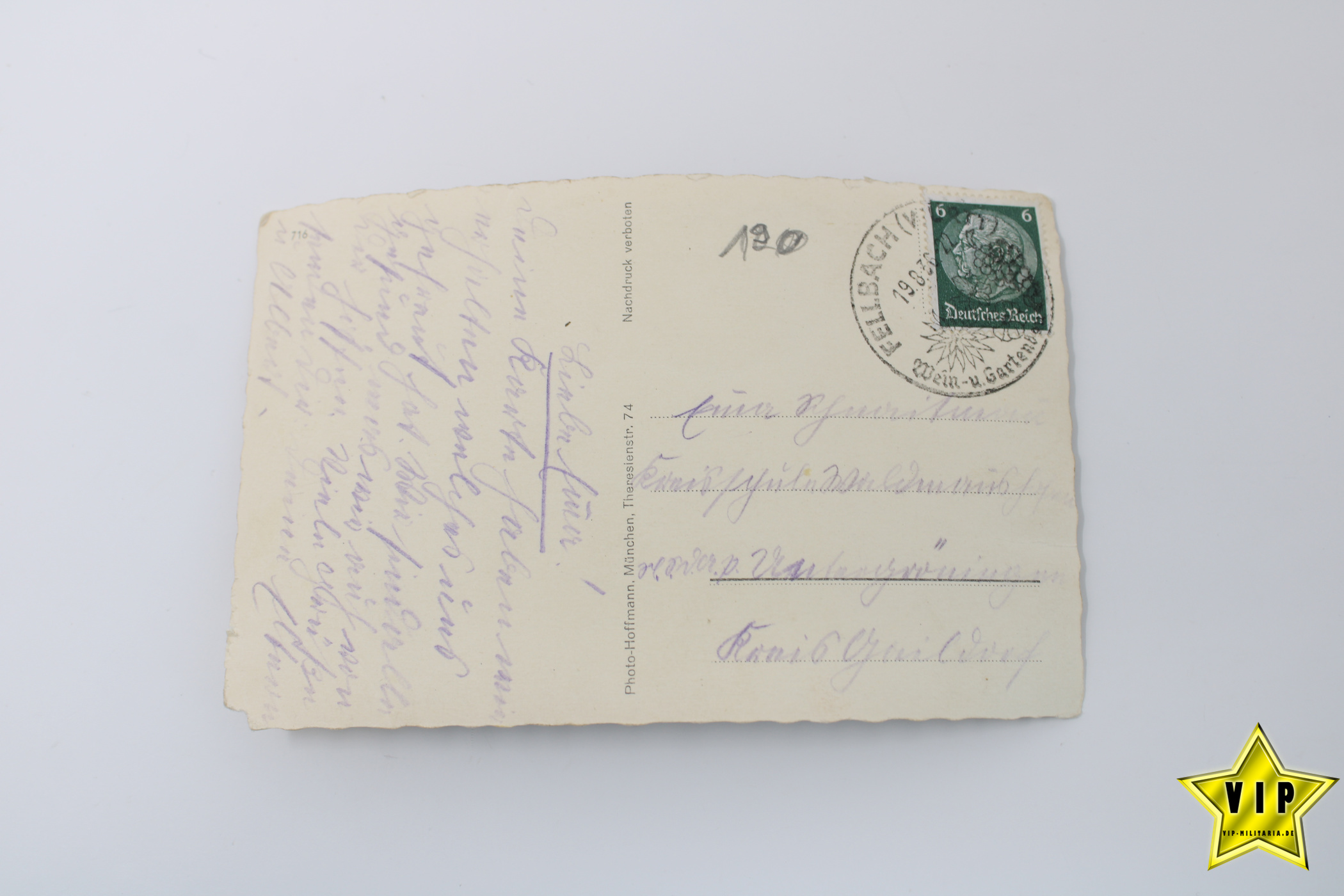 Postkarte Adolf Hitler