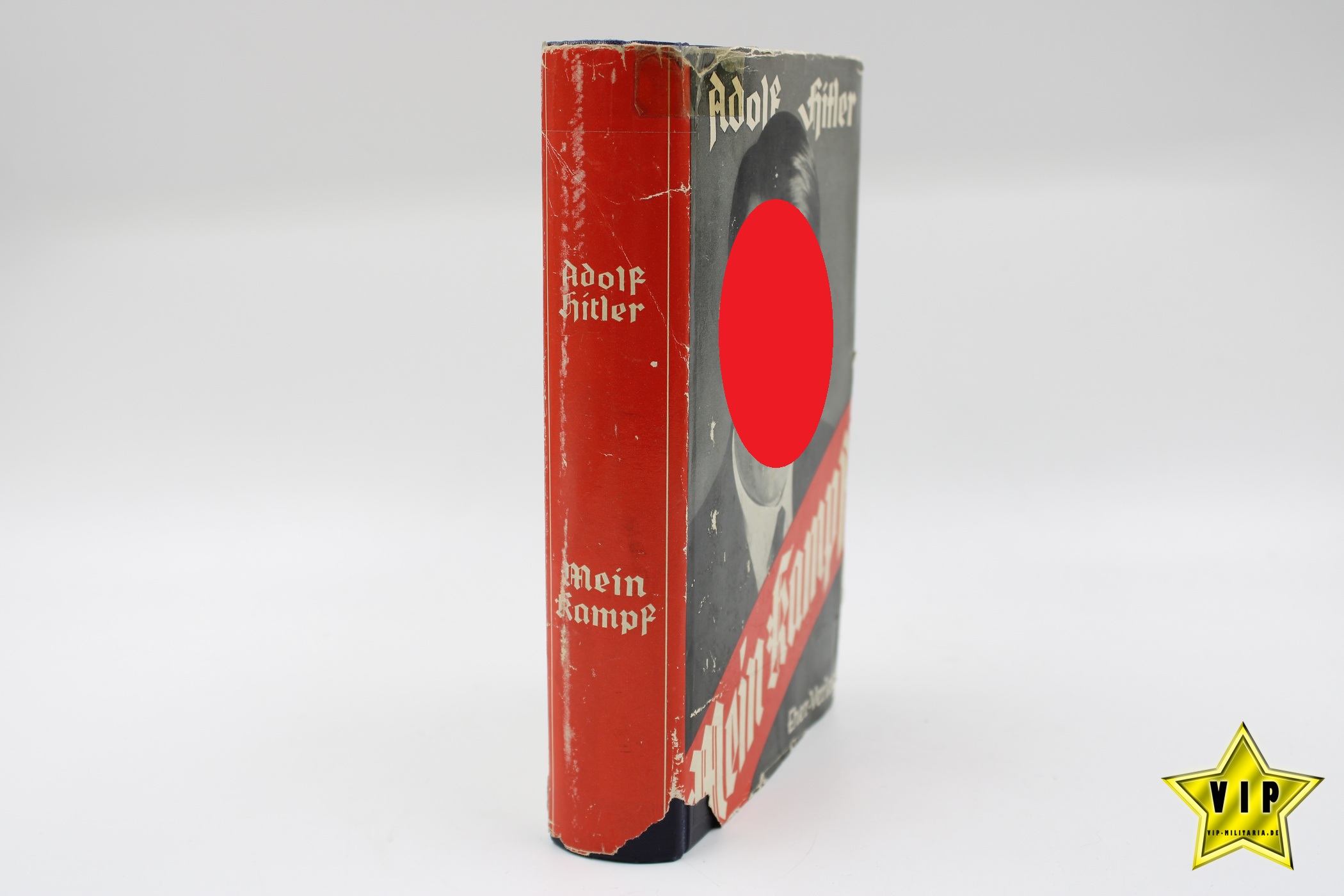 Mein Kampf Volksausgabe 1941 mit Schutzumschlag und Widmung 