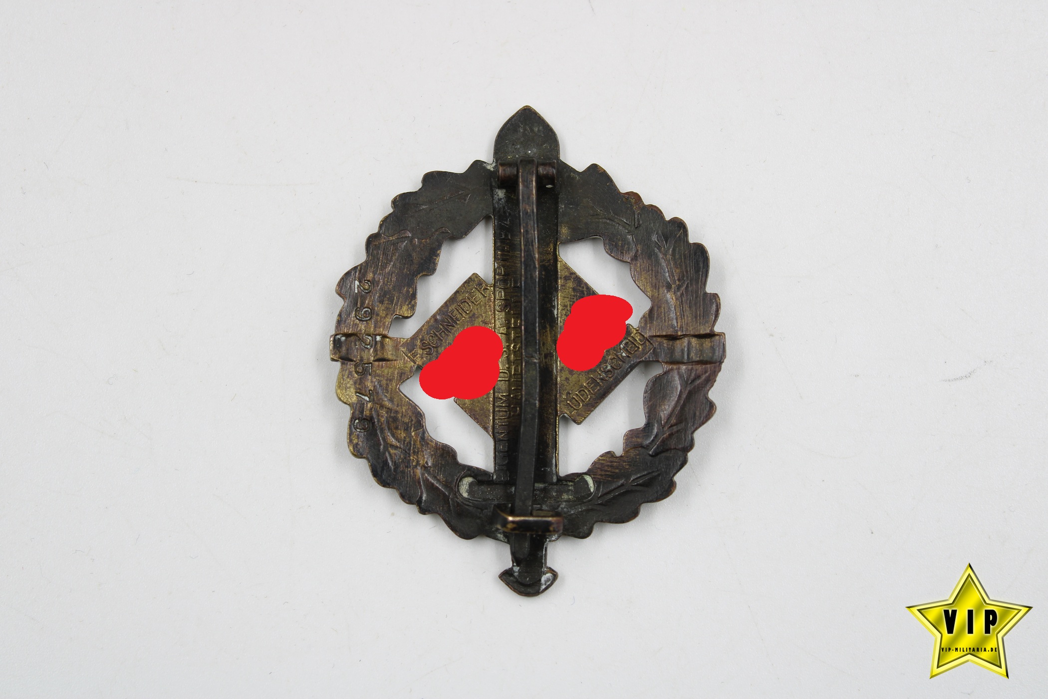 SA Sportabzeichen in Bronze Mitgliedsnummer 292579