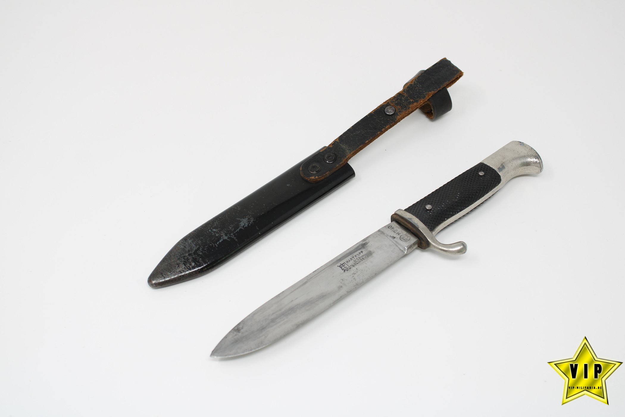 HJ FAHRTENMESSER DOPPELHERSTELLER RZM M 7/40 Hartkopf & Co., Solingen