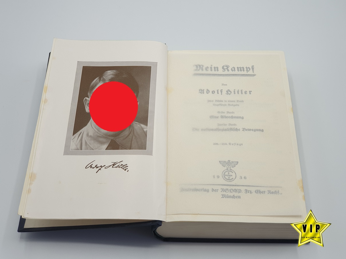 Adolf Hitler " Mein Kampf " Ausgabe von 1936 mit Anerkennung