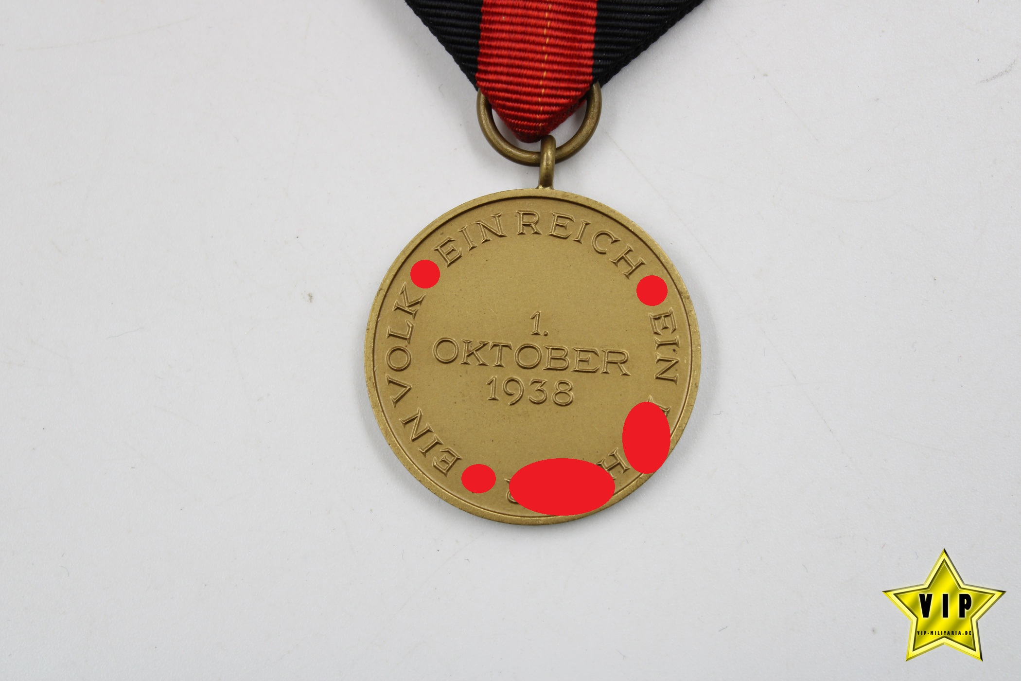 Anschluss Medaille 1. Oktober Sudetenland im Etui 
