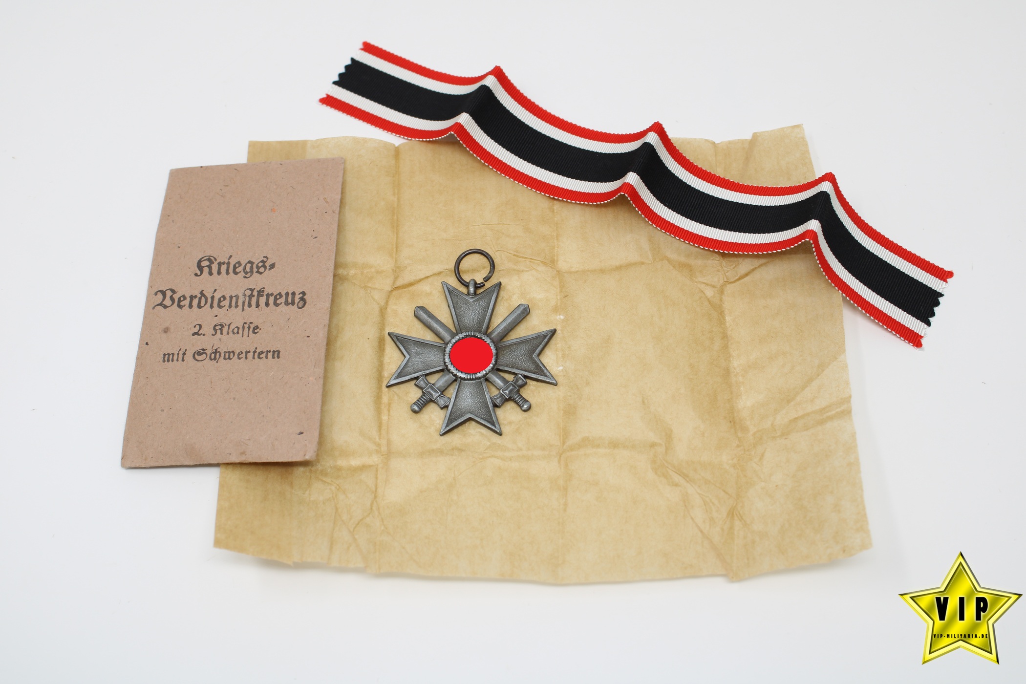 Kriegsverdienstkreuz 2. Klasse mit Schwerter + Tüte