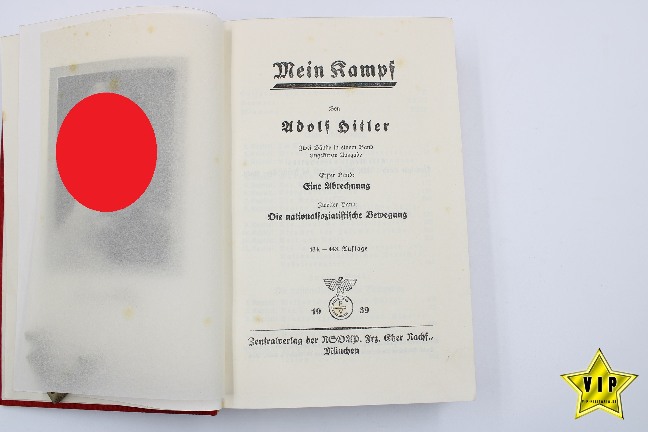 Adolf Hitler Mein Kampf Beamtenausgabe 1939 