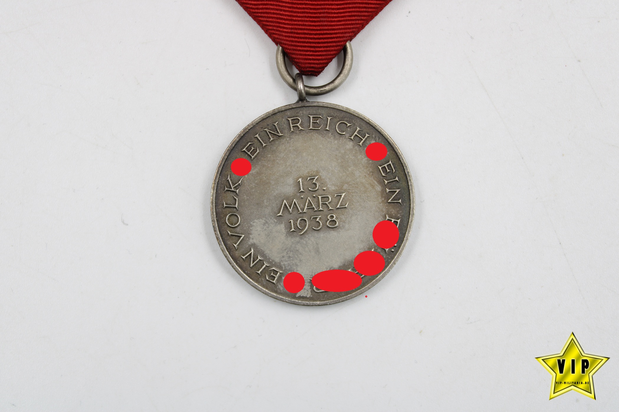 Anschluss Medaille 13. März 1938 Österreich im Verleihungsetui 