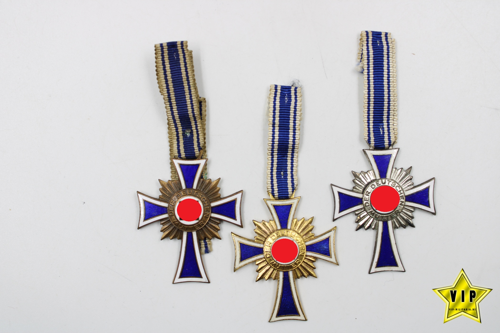 Mutterkreuz Gold+Silber+Bronze 