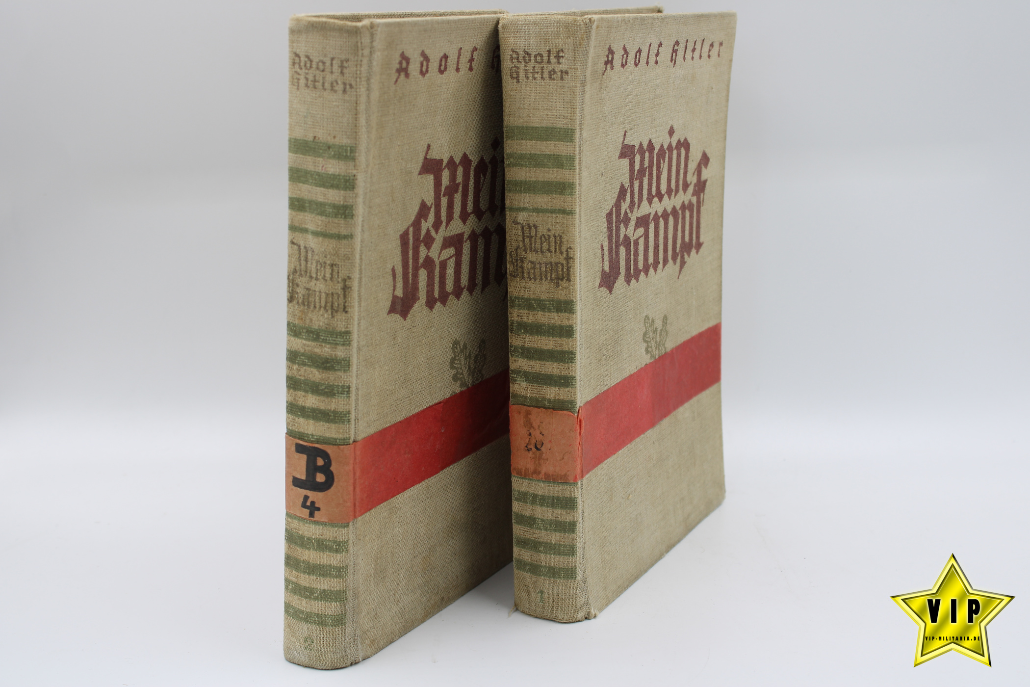 Mein Kampf Geschenkausgabe 2 Bände von 1934 Band 1 + 2 Bücherei Ausgabe
