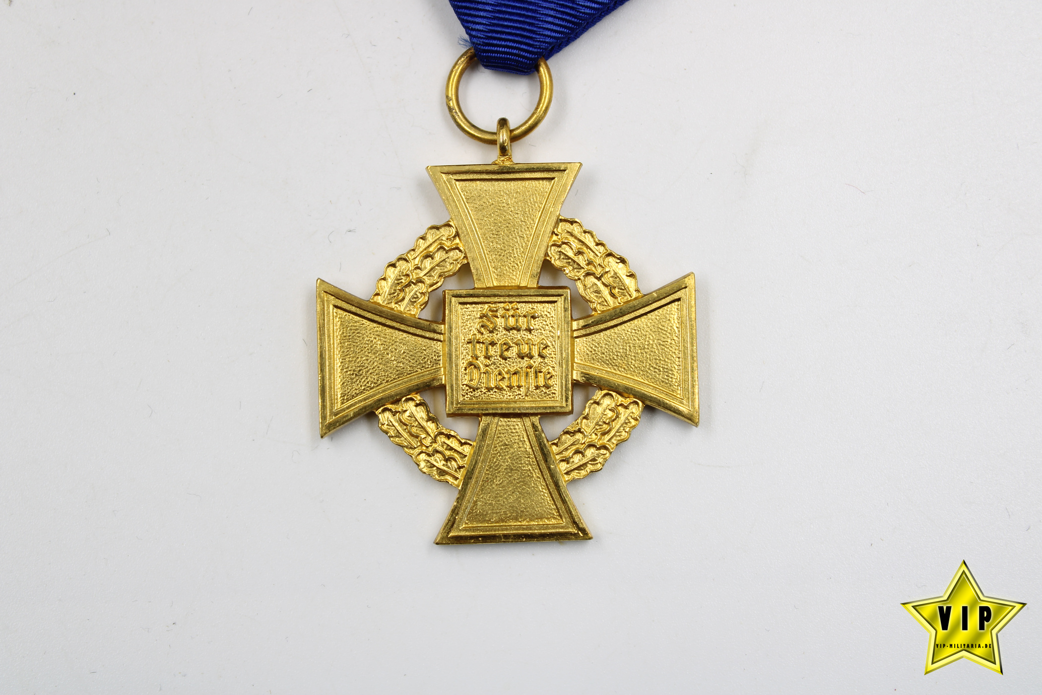 Treuedienst Ehrenzeichen in Gold 40 Jahre im Etui + Miniatur