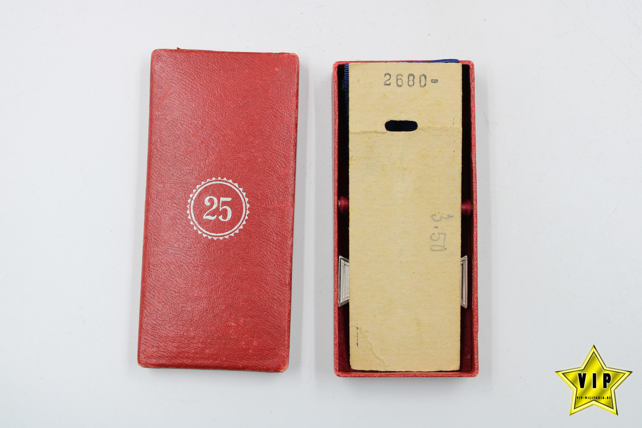 Treuedienst Ehrenzeichen 25 in Silber im Verleihungsetui 